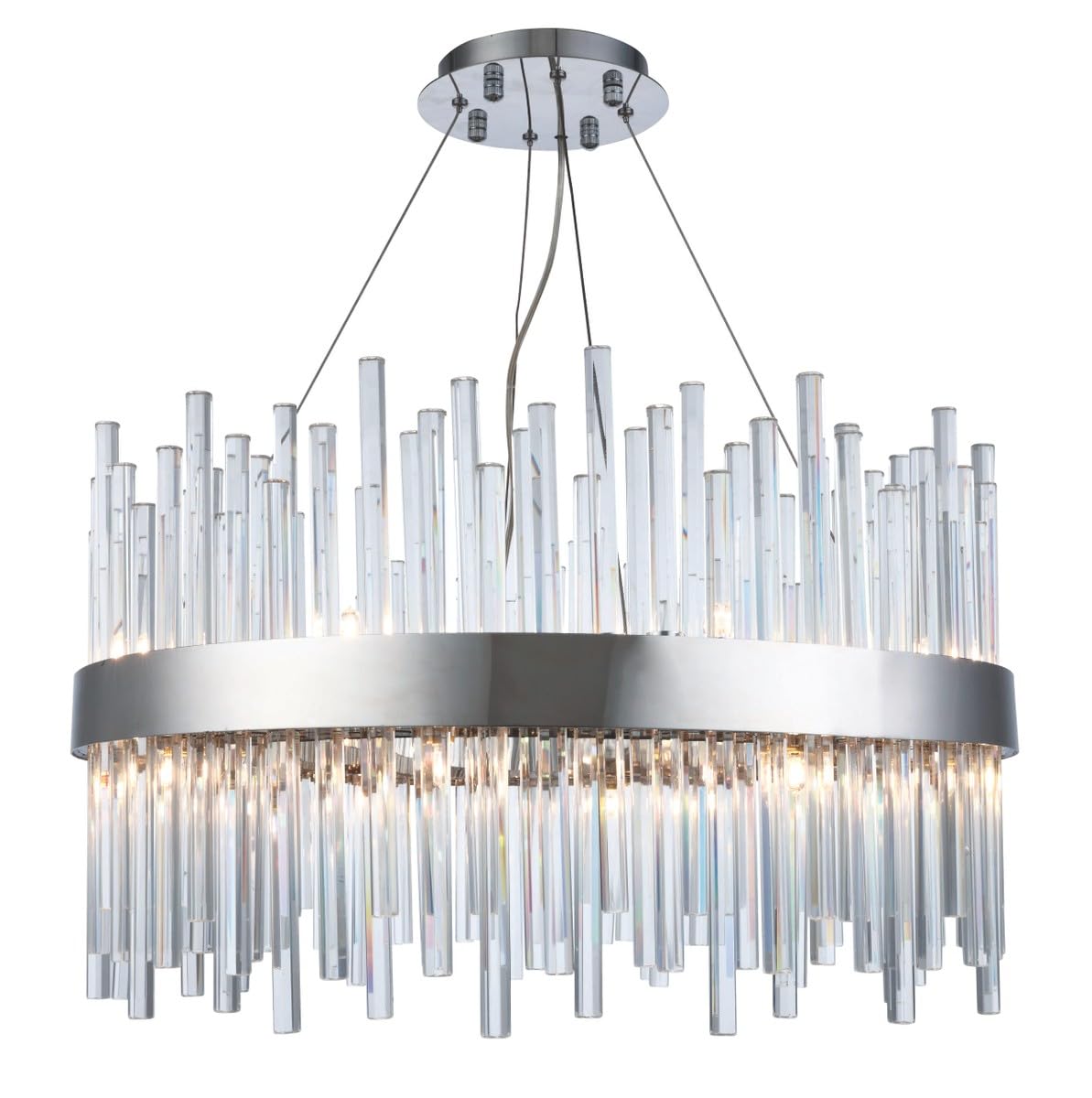 Elegant Lighting 16 Light Chrome Chandelier Clear Royal Cut Crystal 14inx25inx25in Silver Model 3000D25C