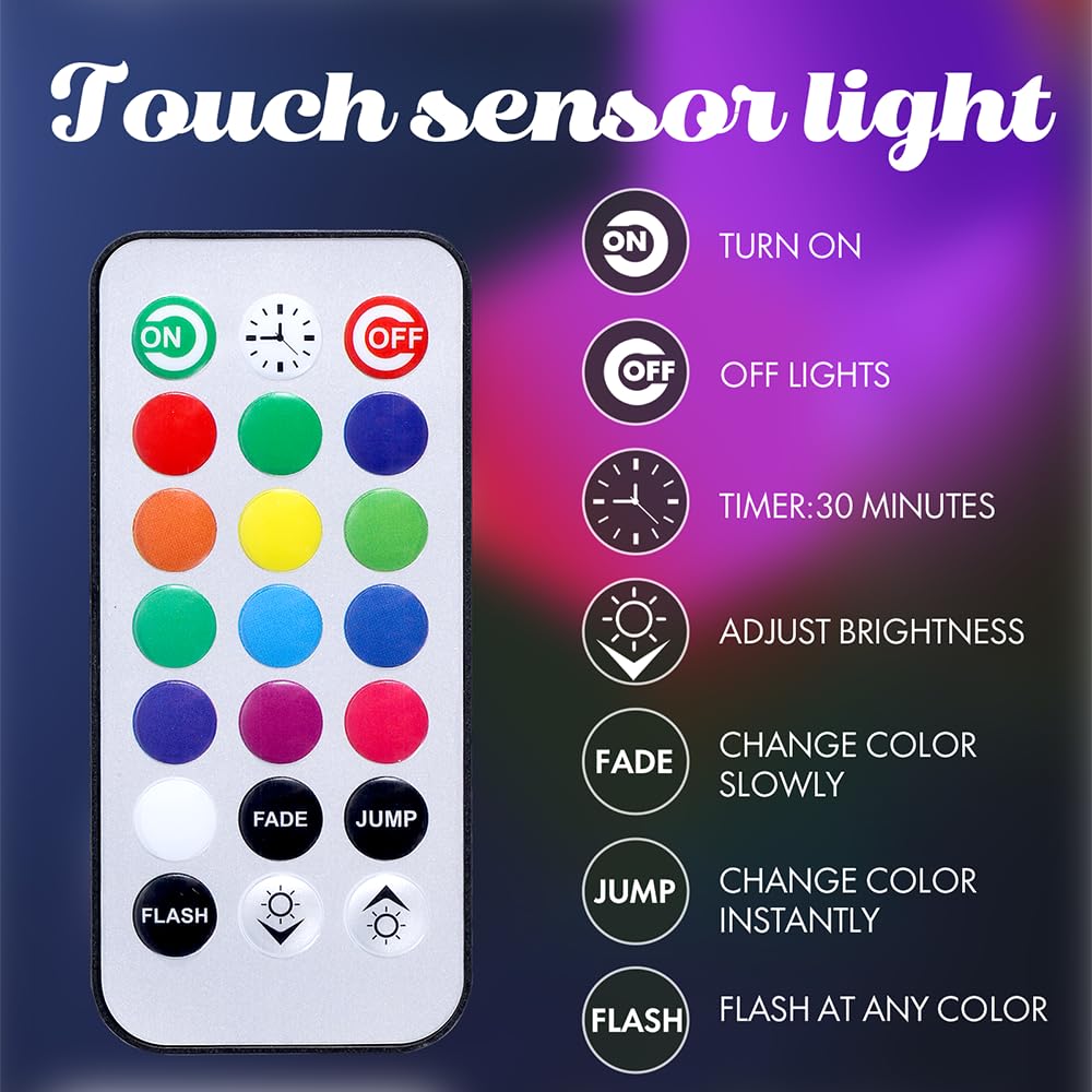 Yxqua Lighting Hexagon Lights, Modular Touch Led Light, Remote And Usb Power Supply Hexagon Wall Lights, Bedroom Led Light Wall