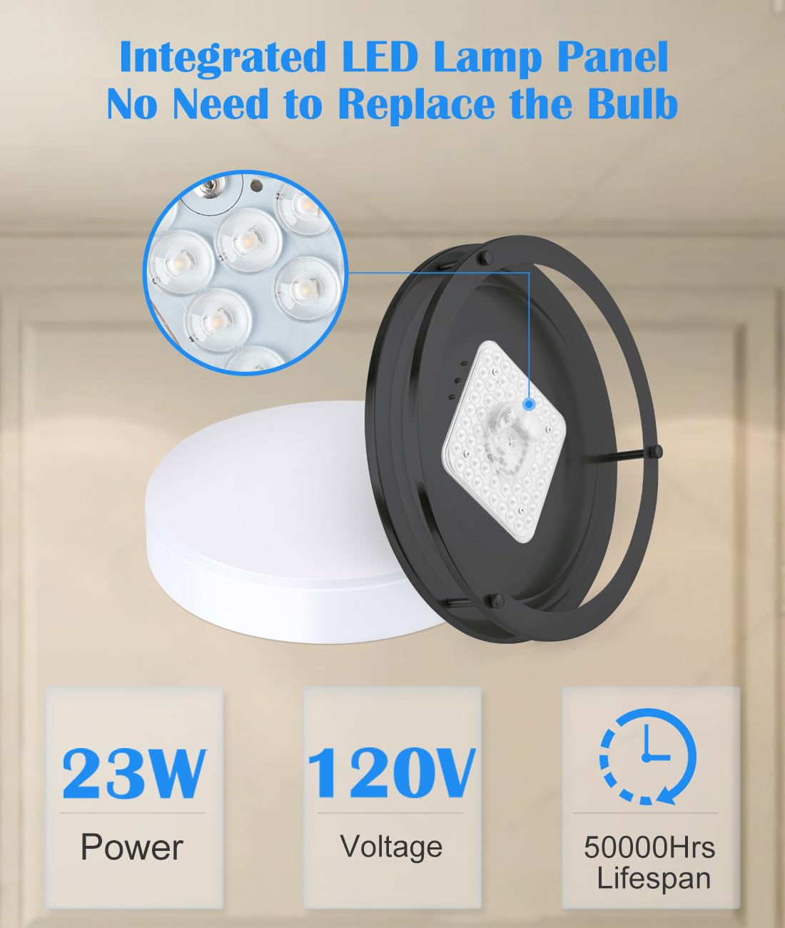 2 Pack Black Ceiling Light, 13 Inch Flush Mount Led Ceiling Light, Kids Bedroom Lighting With 5Cct(2700K/3000K/3500K/4000K/5000K