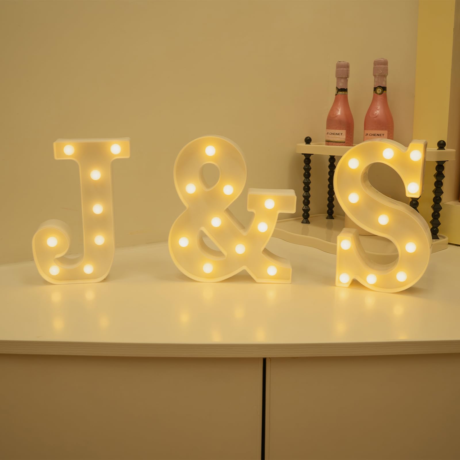 Foaky Rechargeable LED Letter Lights Sign Marquee Night Light for Weddings, Birthdays, Christmas - Size Y, Warm-Rechargeable, Plastic