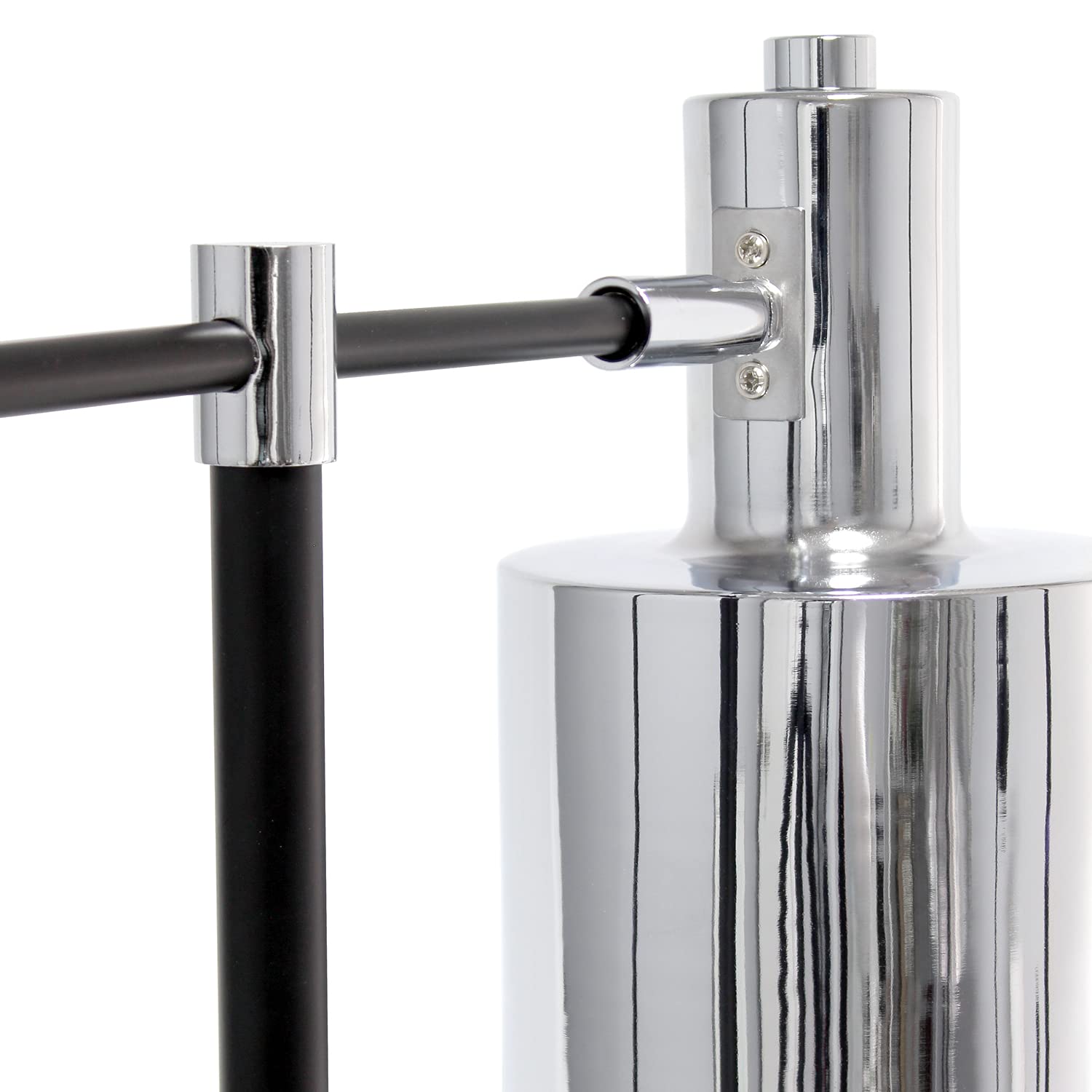 LALIA HOME Mid Century Modern Table Lamp, Chrome, Iron, Model LHT-4001