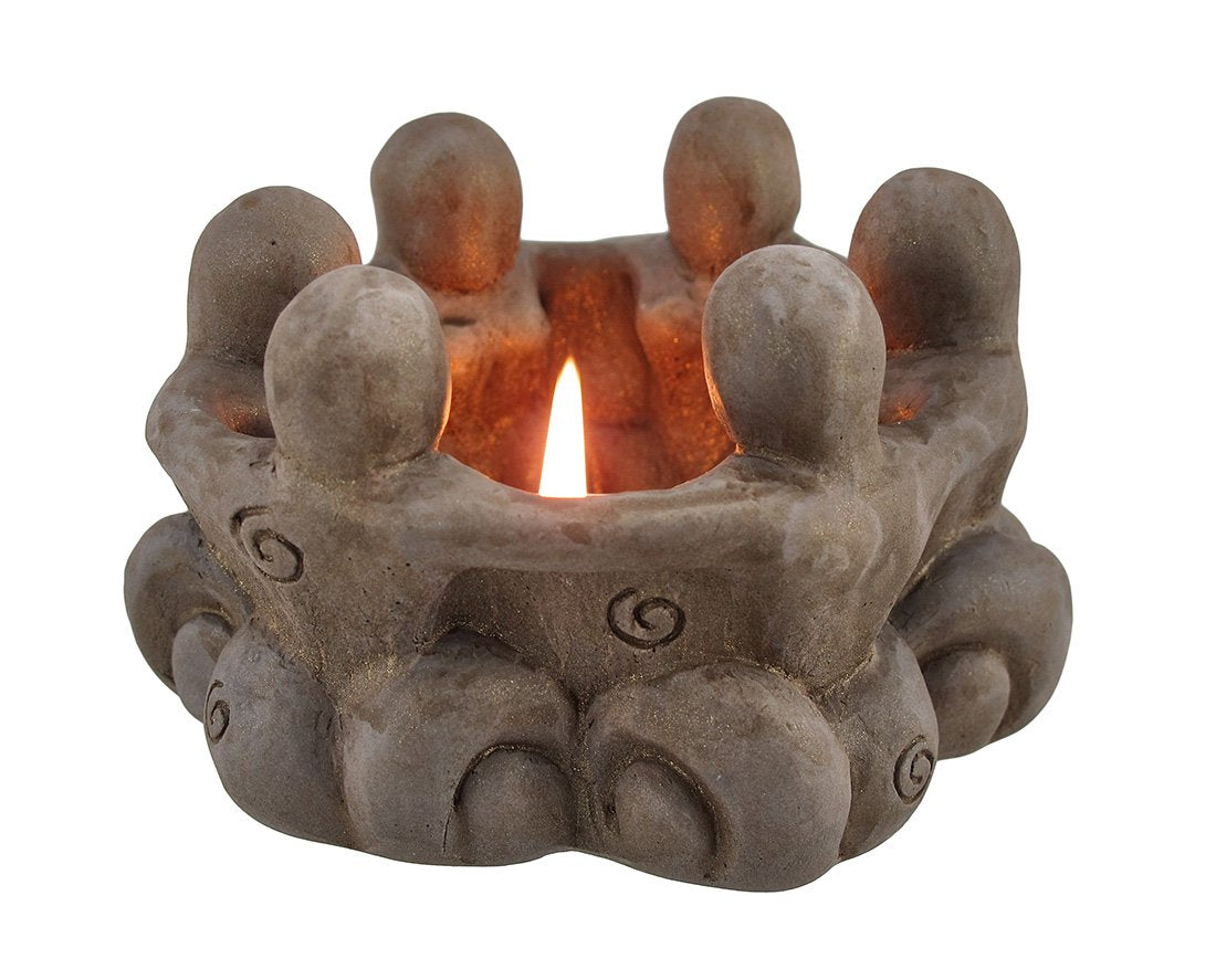 Things2Die4 Goddess Circle Ceramic Tea Light Candle Holder Pagan Wiccan-New