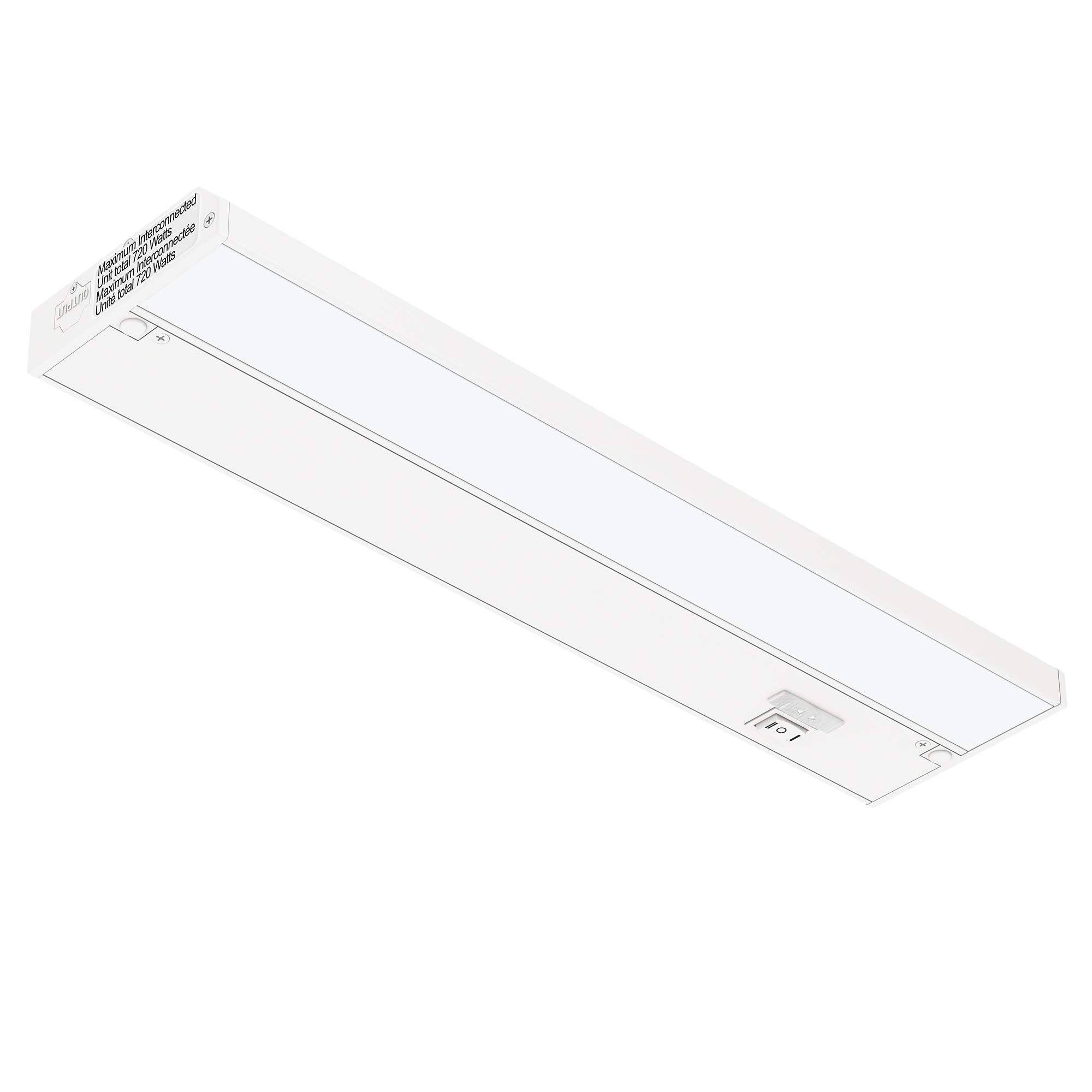 GETINLIGHT 18-inch 3 Color Levels LED Under Cabinet Lighting, Hardwired or Plugged-in, Selectable White 2700K/3000K/4000K, Dimma