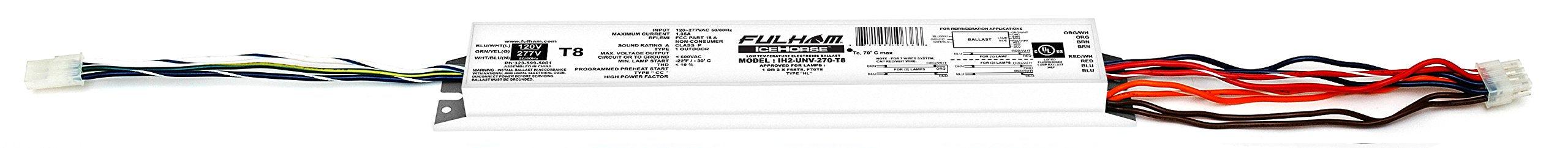 Fulham Lighting Ih2-Unv-270-T8 Icehorse 2 Low Temp Ballast - 120V