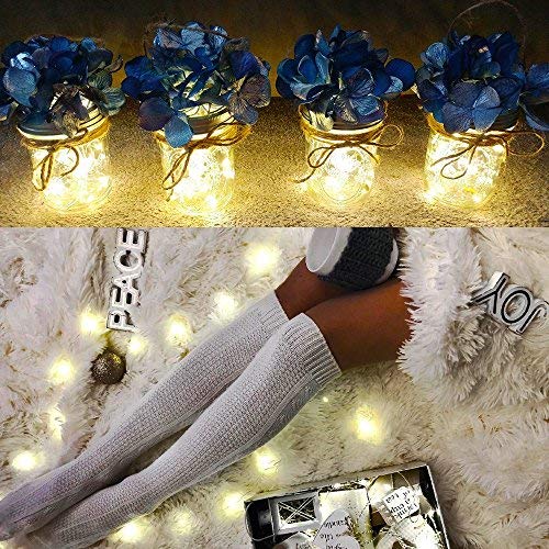 Ykb 6 Pcs Fairy Lights Led Starry String Lights With 20 Micro Leds On 3.3Ft/1M Copper Wire, Powered By 2Xcr2032(Incl) Batteries, For Wedding Party Holiday Halloween Christmas Decorations, Warm White