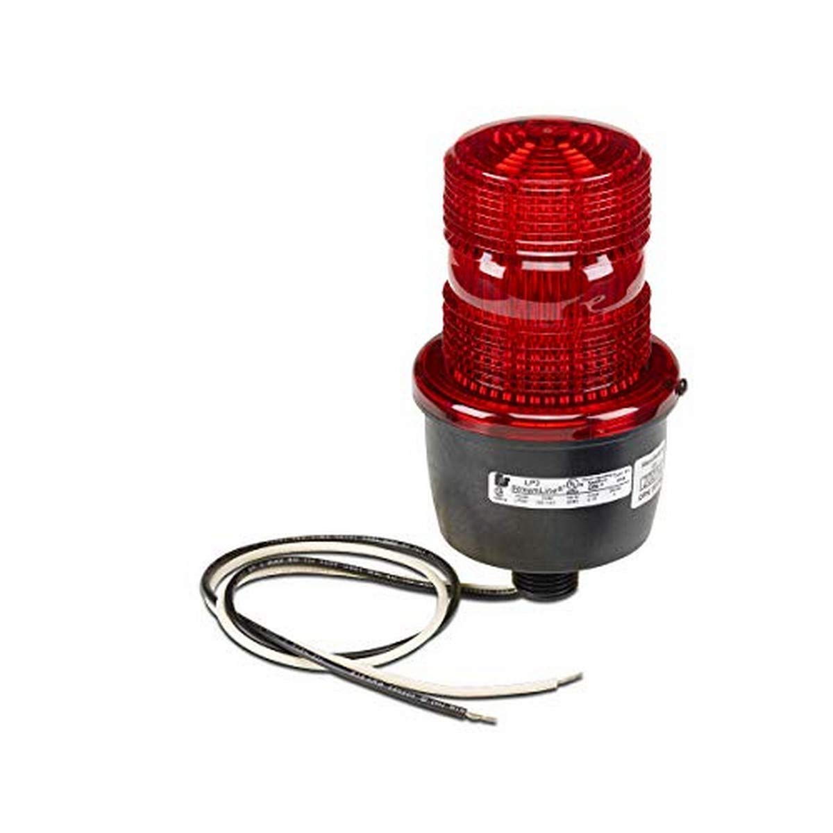 Federal Signal Low Profile Strobe Warning Light LP3M-012-048R, Red, Polycarbonate