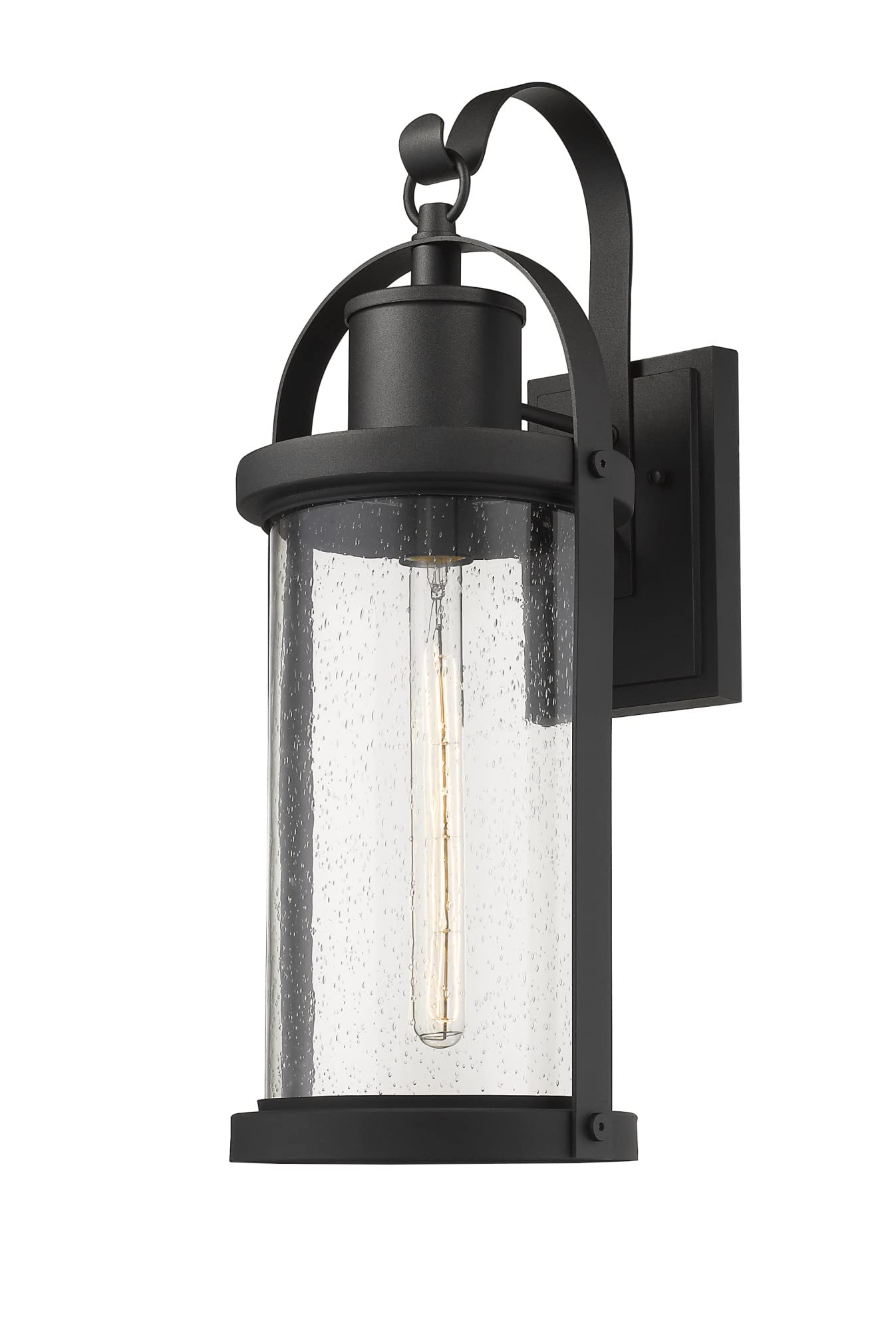 Z-Lite Outdoor Wall Sconce, 1 Light, Aluminum, Black, Model 569B-BK