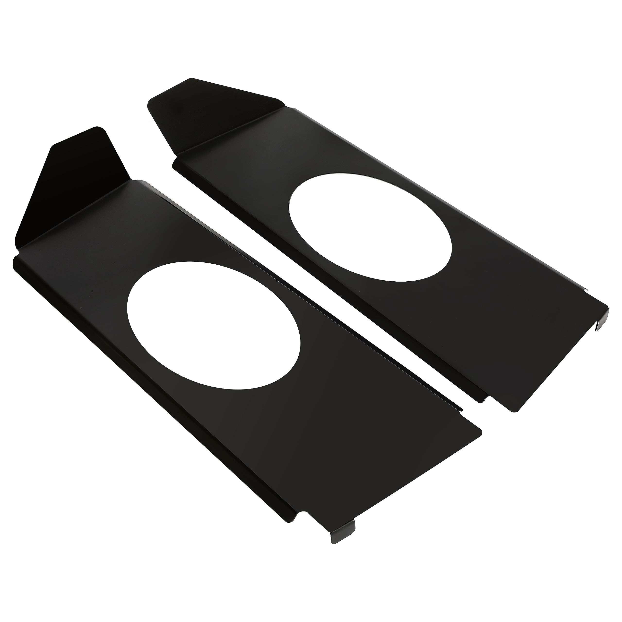HECASA Speaker Brackets for 1967-1972 Chevy C10 Pickup, Compatible with 6x9 Speakers, Black, Model MO-2112
