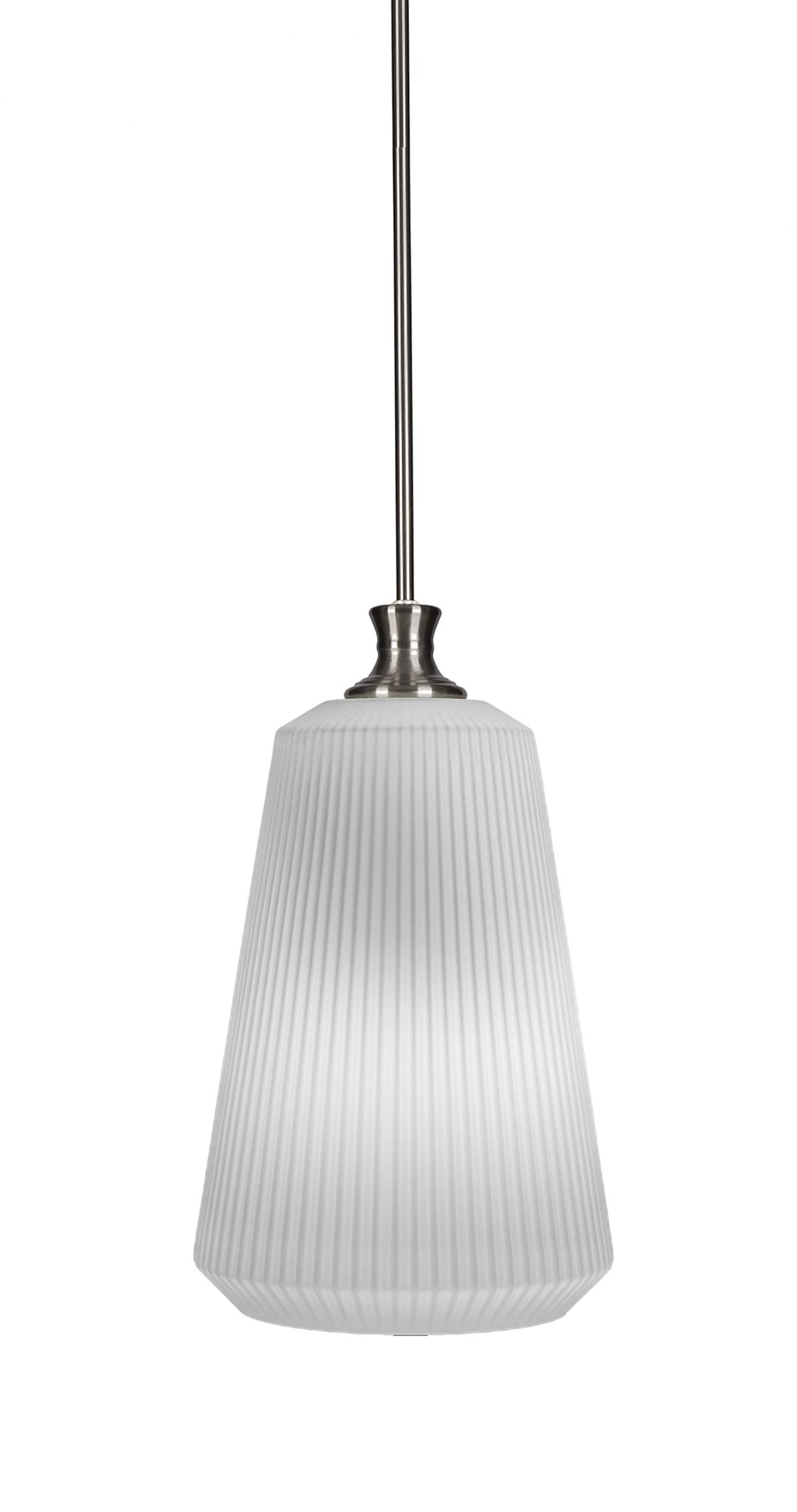 Toltec Lighting Carina 1 Light Pendant in Brushed Nickel (73-BN-4641)