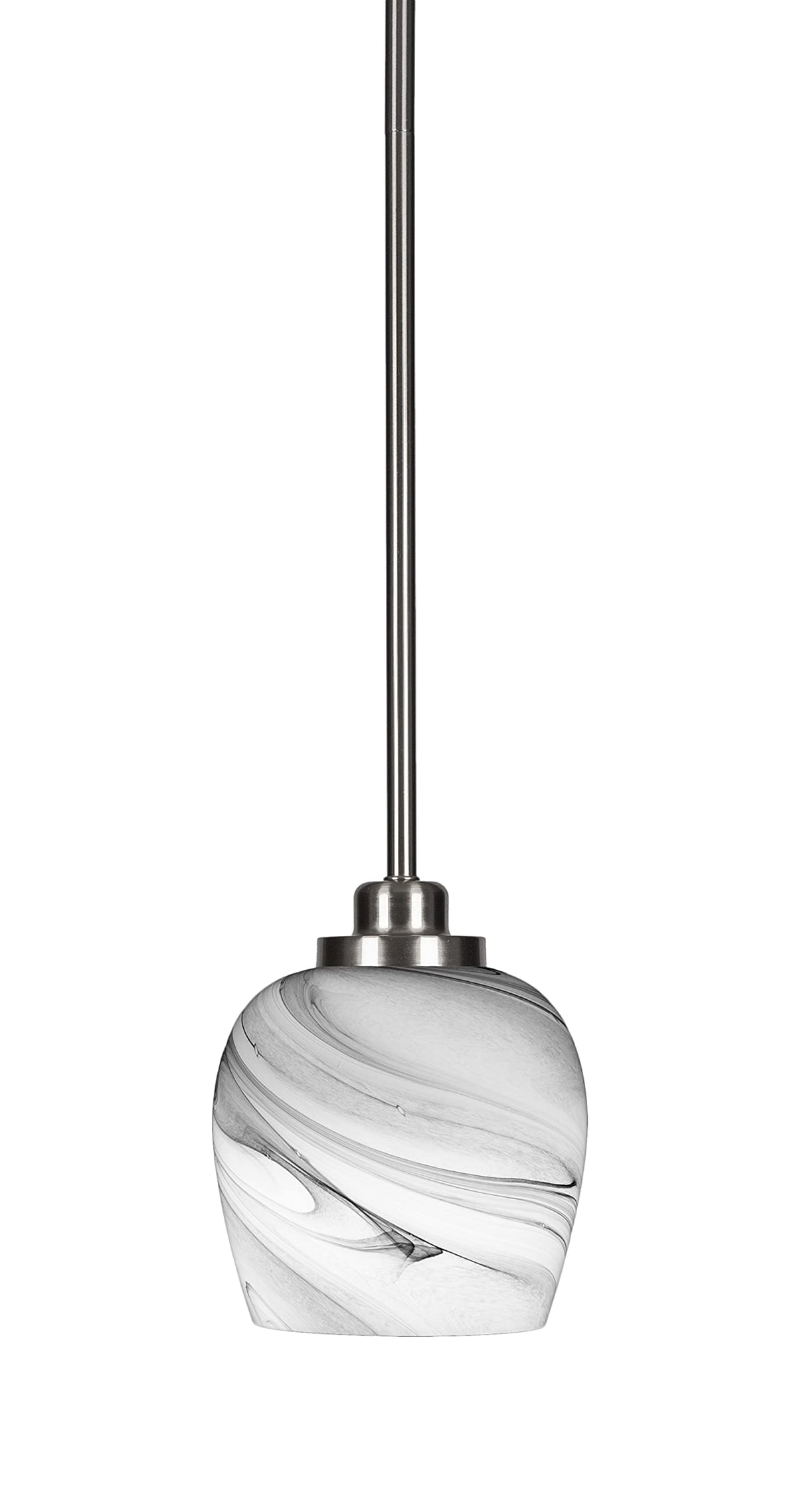 Odyssey 1 Light Mini Pendant in Brushed Nickel (2601-BN-4819)
