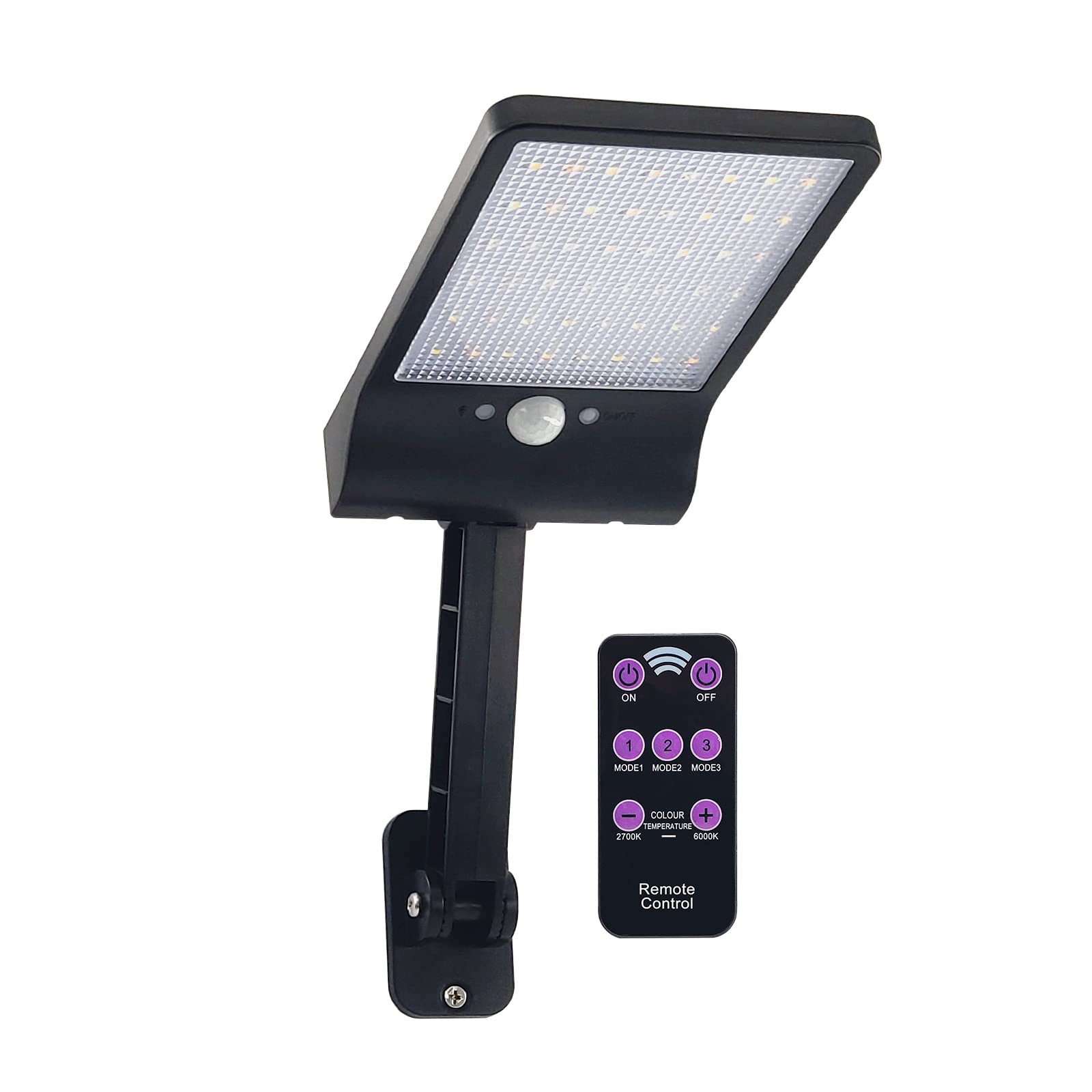 Adowan Led Solar Outdoor Lights, Motion Sensor, 3 Modes, Waterproof Security Light For Yard