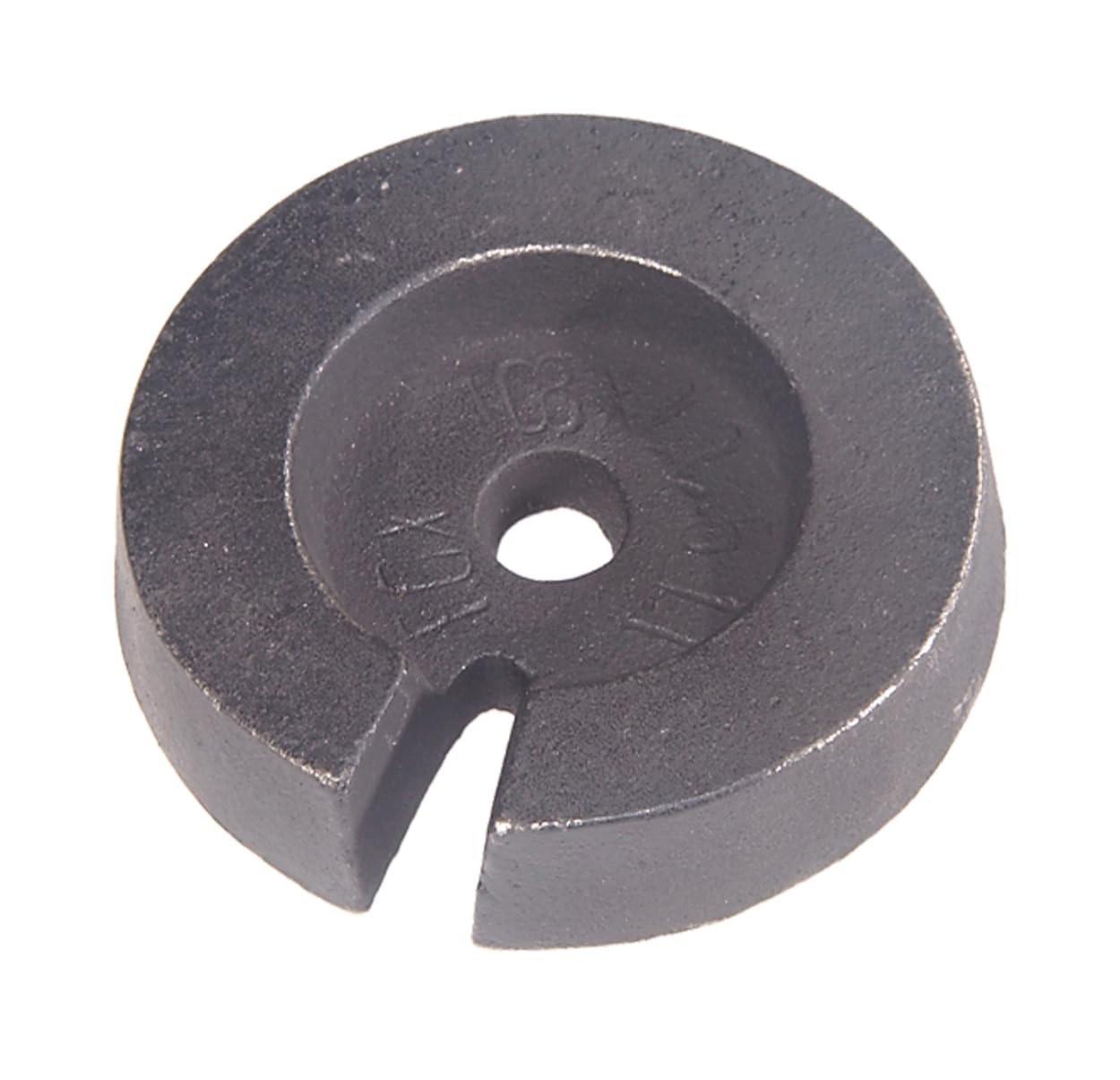 B&P Lamp Cast Iron Loader Weight, 2 Pounds, 4.5 Inch Diameter, Grey/Black, Model 23900