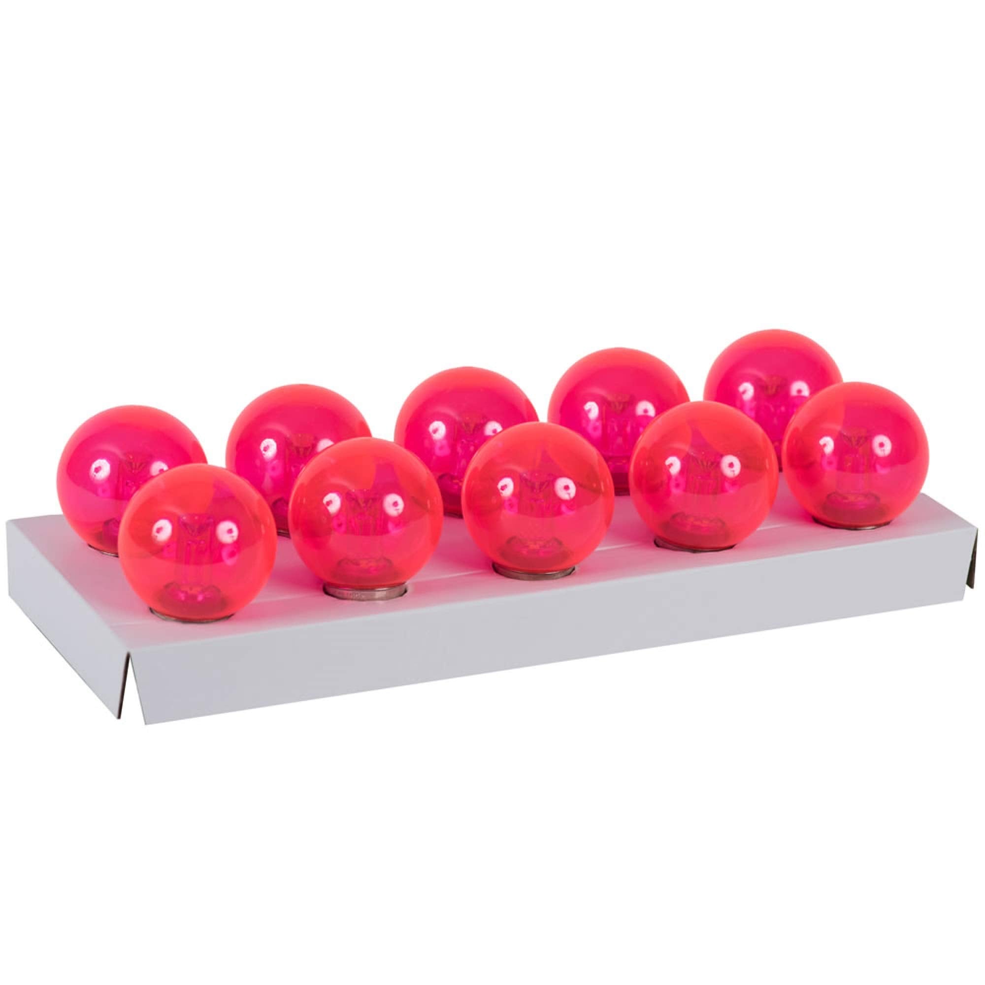 Vickerman G50 Pink SMD Tube LED Bulb, 10/Bag