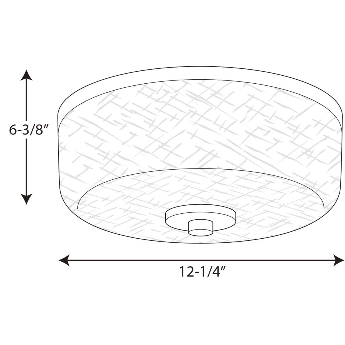 Progress Lighting P3620-20 Alexa Close-To-Ceiling, Bronze