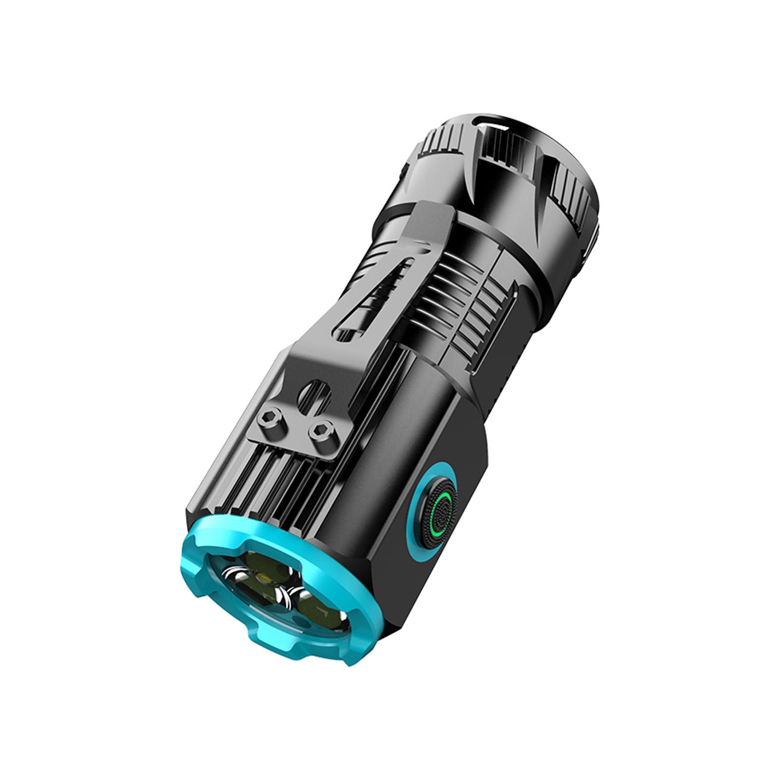 E-SHIDAI Mini Multifunction Rechargeable Multi Function 1000 Lumens LED Flashlight, with Emergency Strobe Light and 1200 Mah Bat