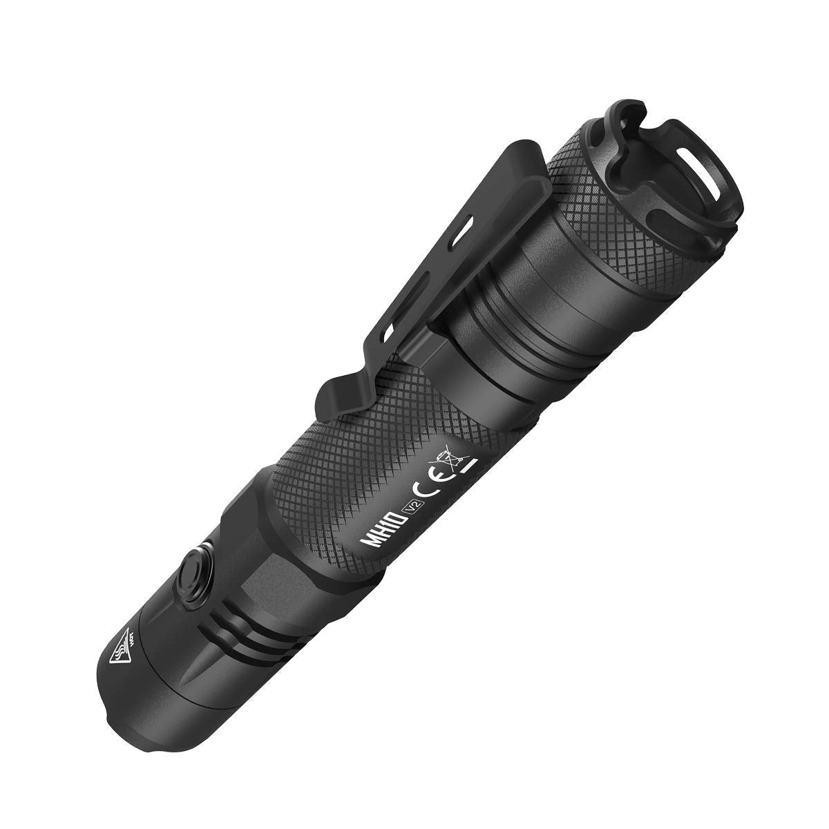 NiteCore MH10 V2 Rechargeable Flashlight 1200 Lumens, Aluminum, Black