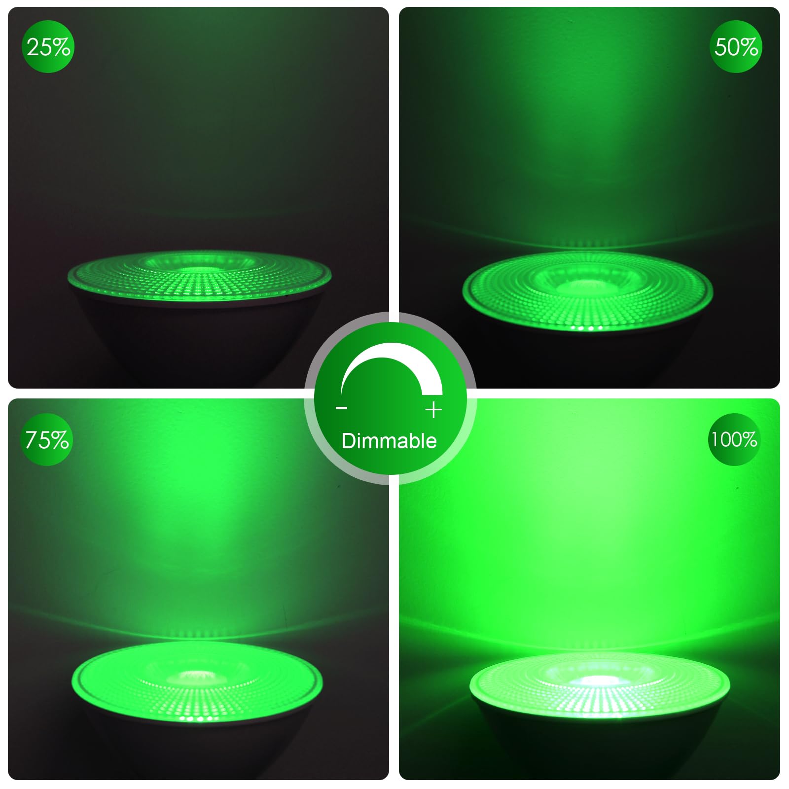 Energetic Green Par38 Led Flood Outdoor Light Bulb, 16W (90Watt Equivalent), Dimmable, E26 Base, For Christmas Halloween Thanksg