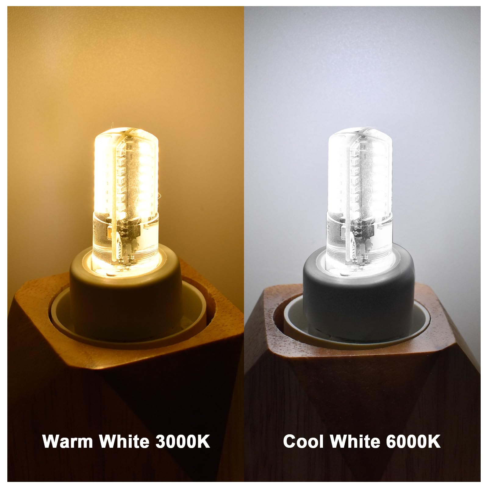 Lflampon Ac110V-130V Dimmable G4 Led Light Bulbs, 2.6W Warm White 3000K (Equivalent To 20W 30W Bi-Pin Halogen), Pack Of 6 (Note: