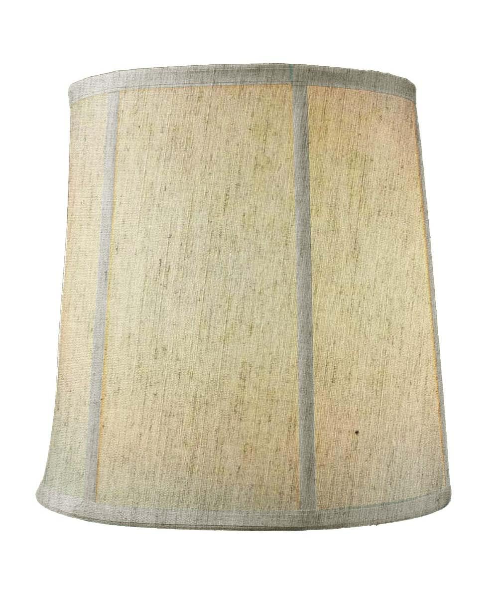 Homeconcept Prestige Tall Drum Lampshade - 14X16X17 Textured Oatmeal Linen With Brass Spider Fitter