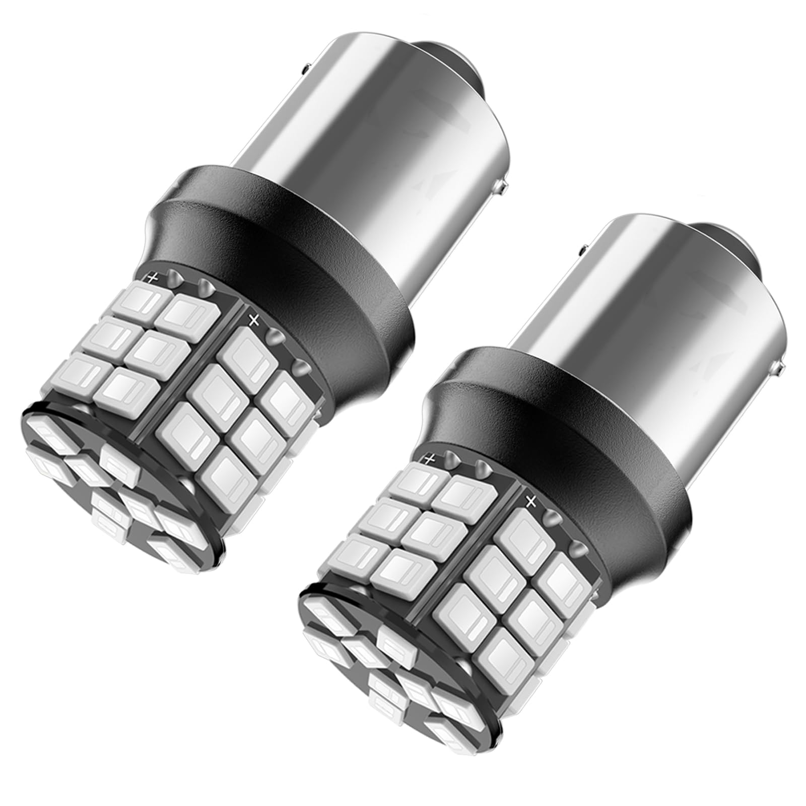 Serundo Auto 1156 LED Bulb, Super Bright 12V 24V, Red, Pack of 2, BA15S, for Back Up, Tail Lights, RV, Lawn M