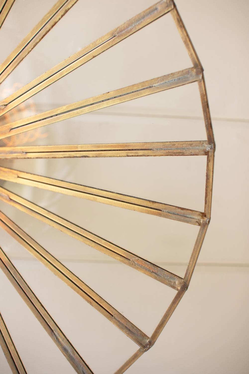 Kalalou Nep1052 Glass And Iron Wall Lamp