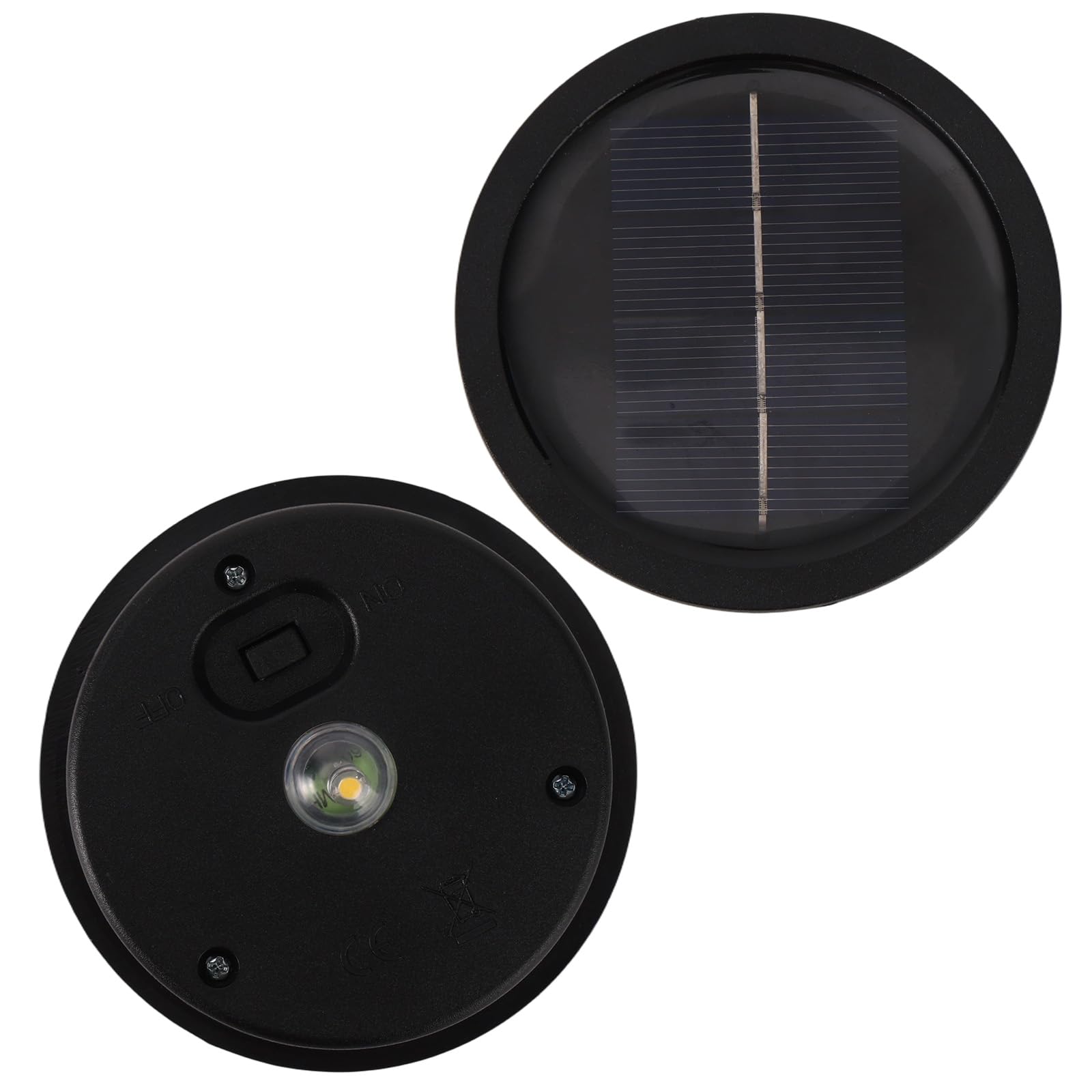 BTFO 2pcs Solar Light Replacement Top, Waterproof LED Replacement Solar Lanterns Lamp Panel Parts Accessories for Outdoor Garden
