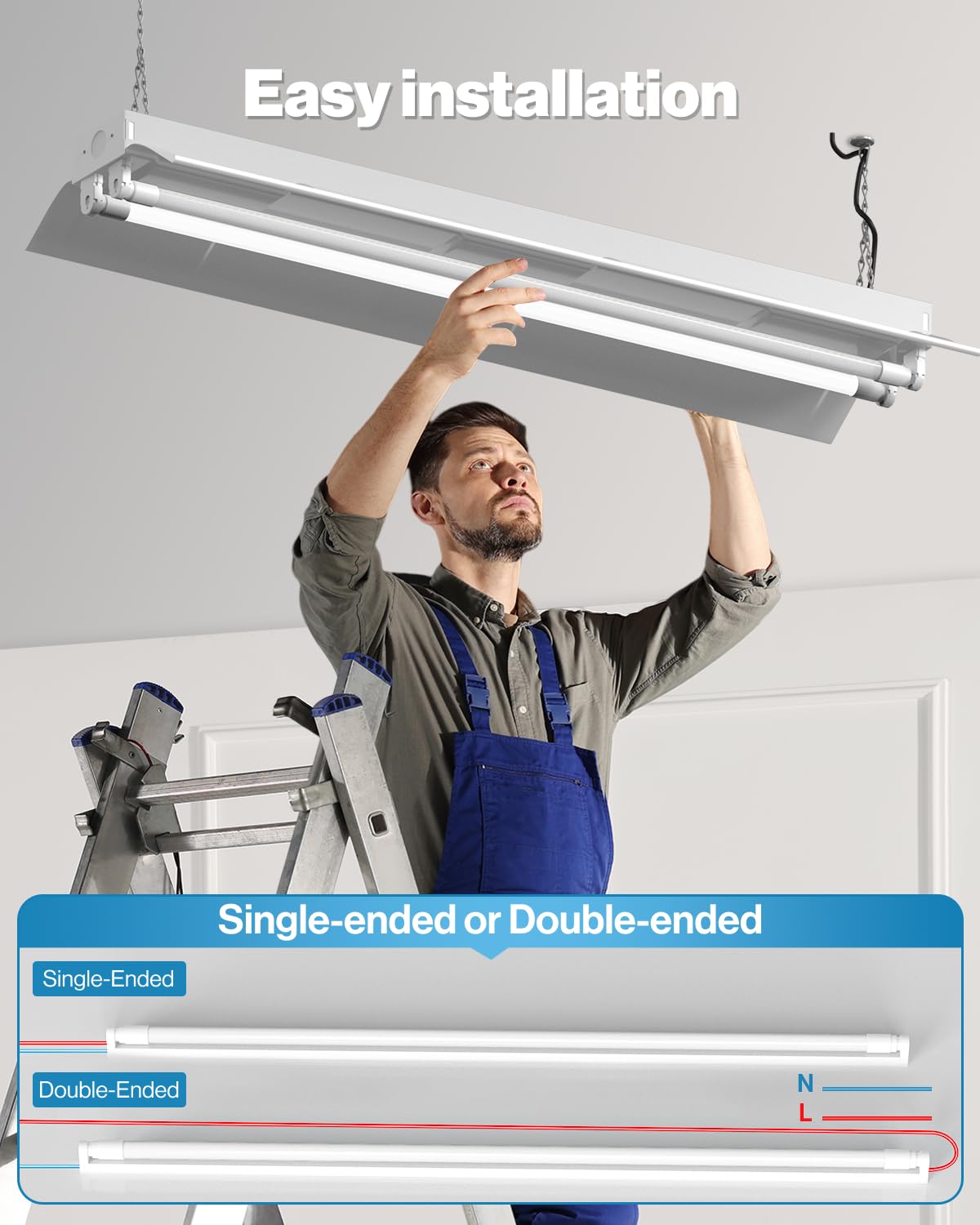 Sunco T8 LED Tube Light Bulbs - 10 Pack, 4FT, 5000K Daylight, 18W, Frosted Cover, Ballast Bypass, Commercial Grade