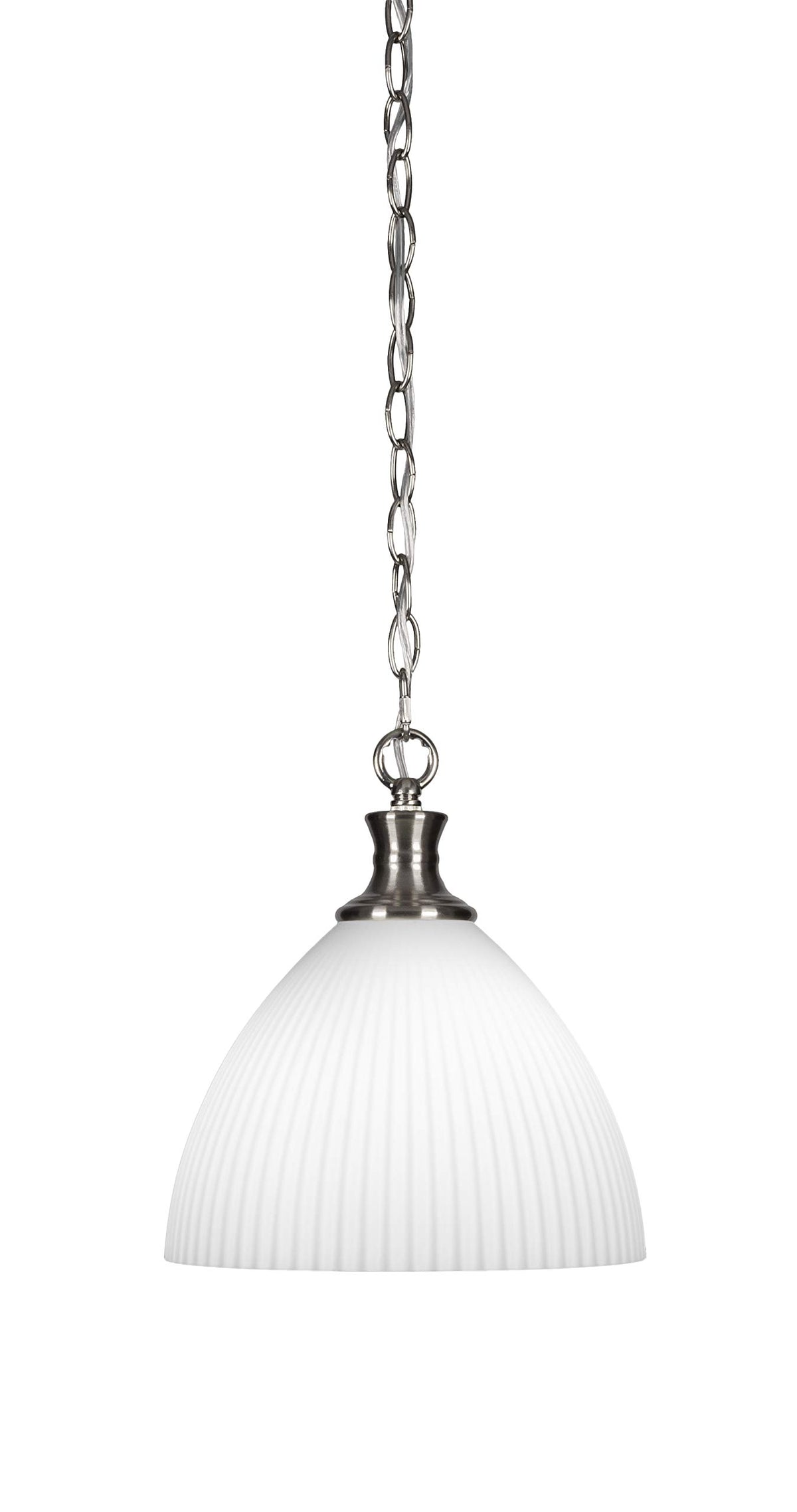 Toltec Lighting Carina 1 Light Pendant in Brushed Nickel (96-BN-4631)