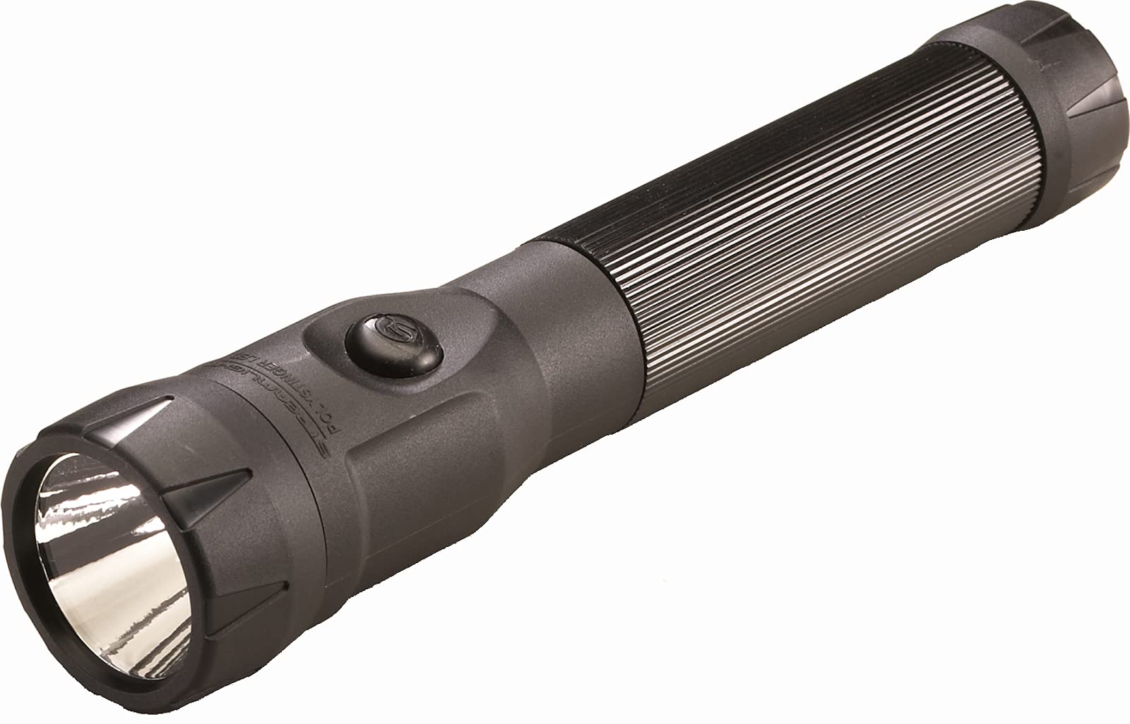 Streamlight 76113 Polystinger Led 485-Lumen Rechargeable Flashlight With 120-Volt Ac/12-Volt Dc Smart Charger And 2 Holders, Black