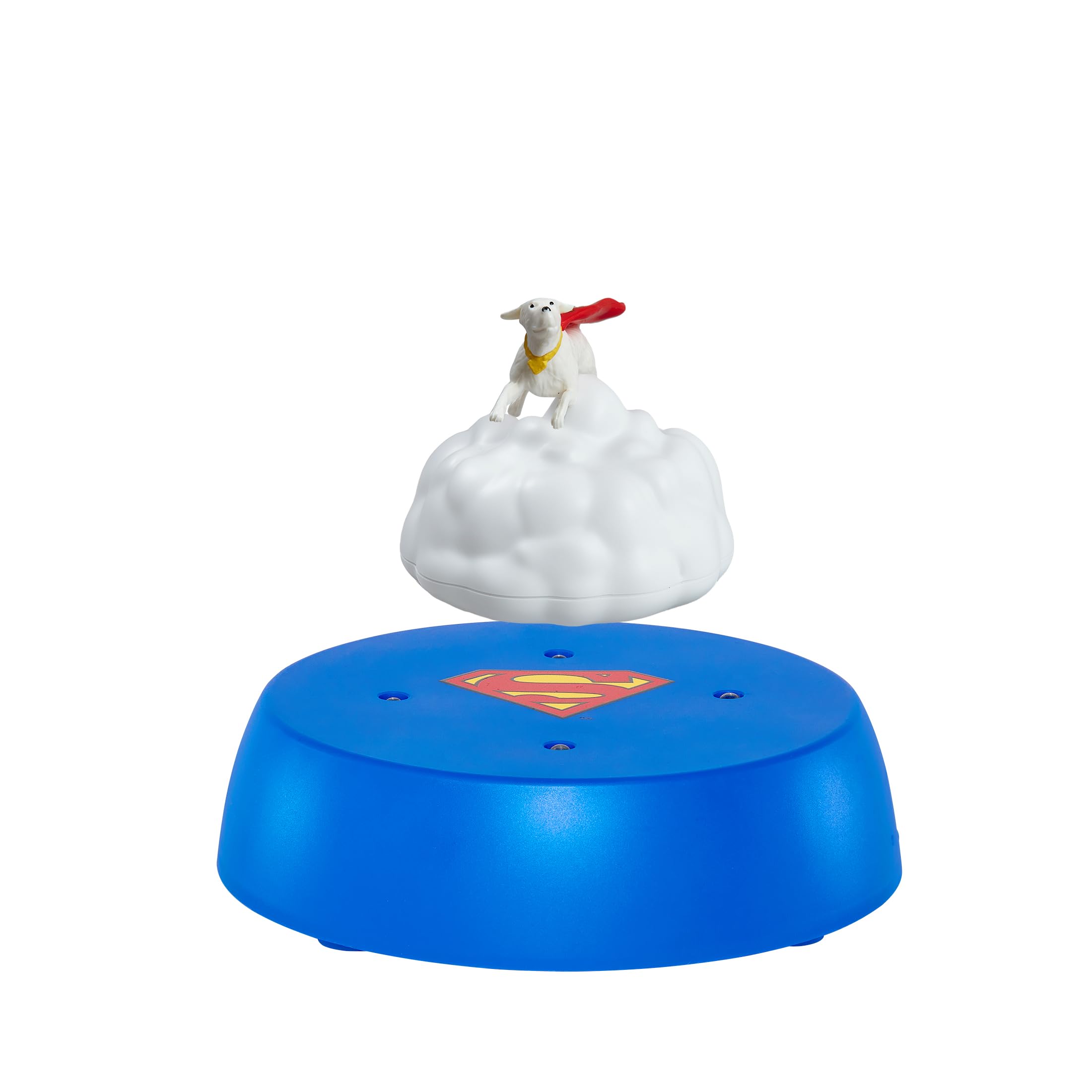 WARNER BROS Officially Licensed DC Comics Superman Krypto Dog Magnetic Floating Collectible with LED Lights - Levitating Display