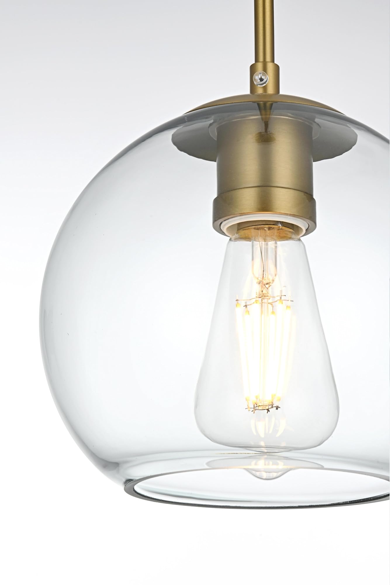 Living District Baxter 5-Light Pendant, Chrome Metal & Glass, LD2228C