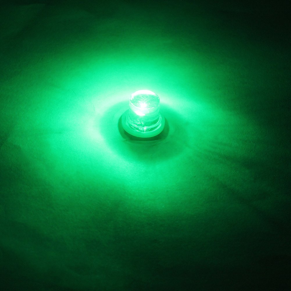 Gutreise 10Pcs E10 Screw 4.5V Green Flood Light Led Bulb Flood Light Lamps +10Pcs E10 Base (4.5V, Green)