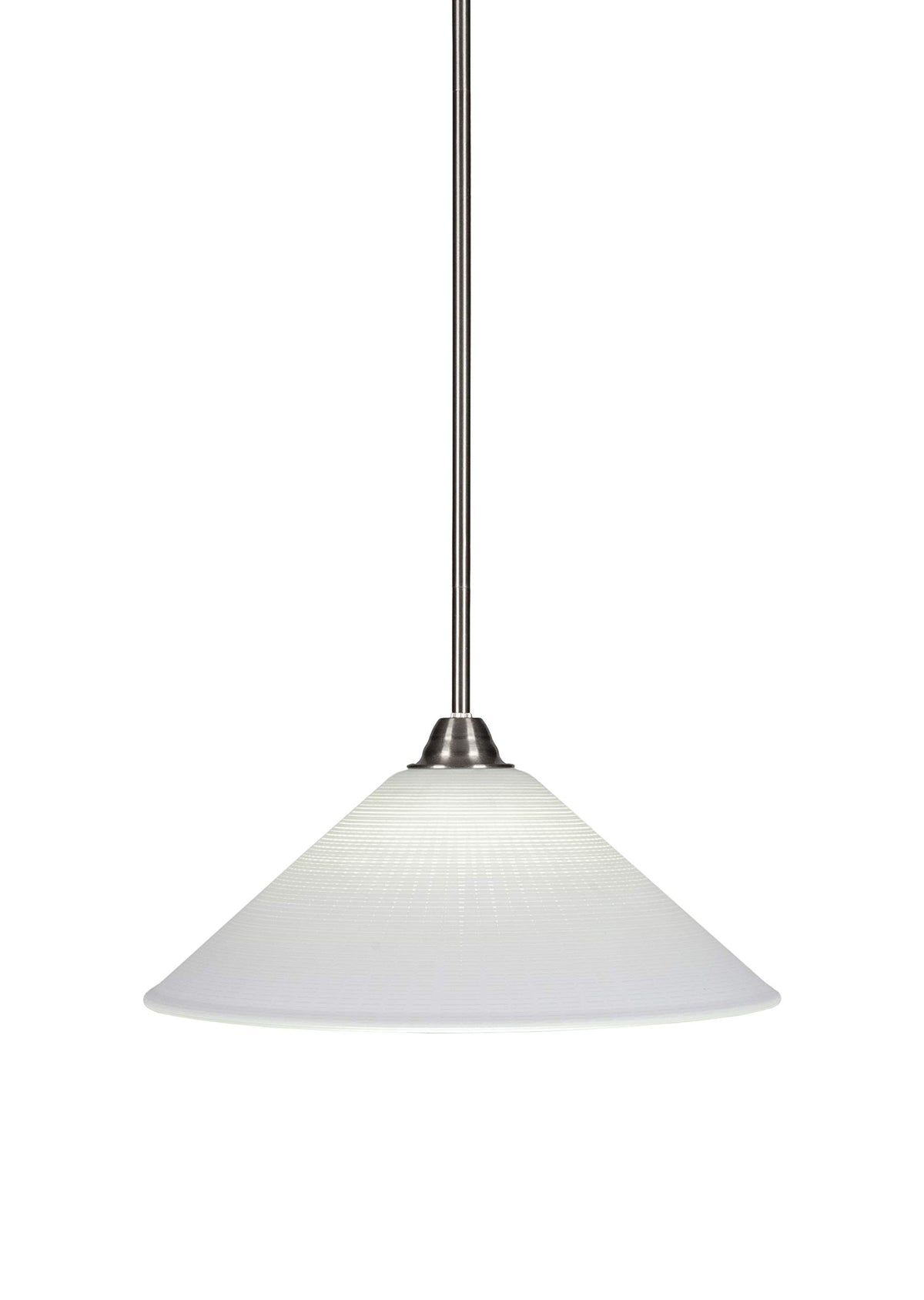 Toltec Lighting Paramount 1 Light Pendant in Brushed Nickel (3401-BN-4011)