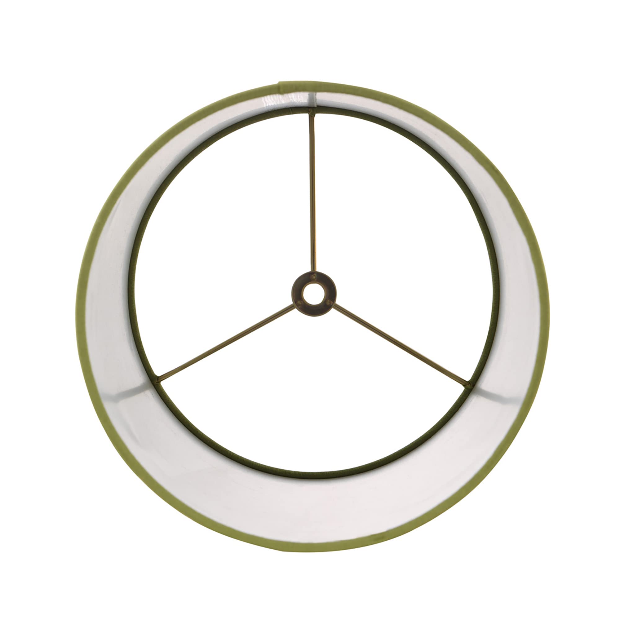 Aspen Creative 31305, Contemporary Design Hardback Drum Spider Shade, Linen Mustard Green, 8&quot; Top X 8&quot; Bottom X 11&quot; Height