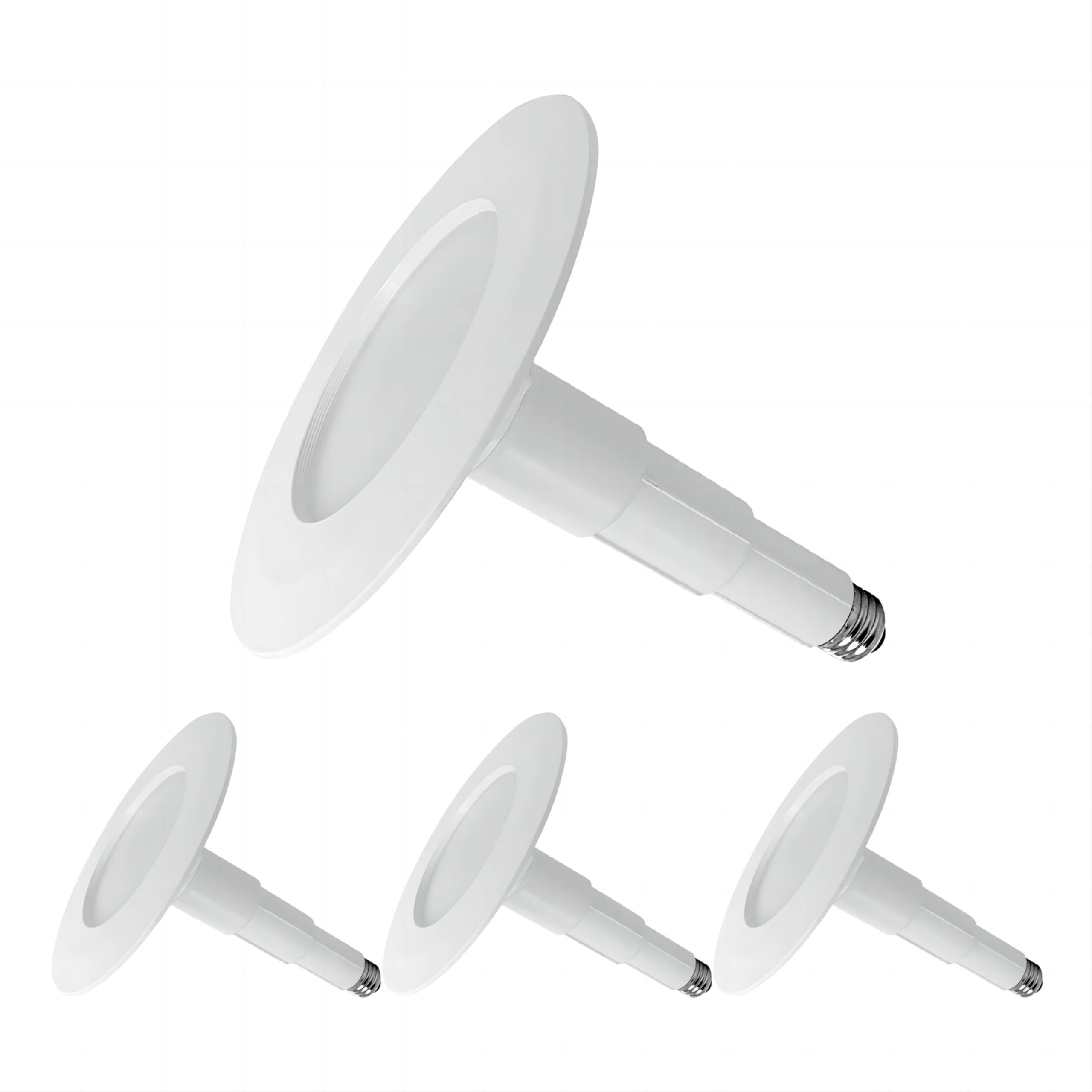 Jolux 4-Pack 5/6 LED Can Lights Retrofit Recessed Lighting,12W=60W,5000K Daylight,800 Lumens,Dimmable Adjustable Retrofit Downli