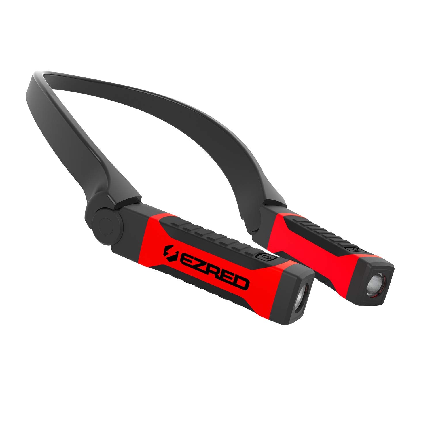 EZRED NK10 ANYWEAR Neck Light, Hands-Free Lighting, Red and Black, Ideal for Mechanics, Camping, DIY Projects, Reading