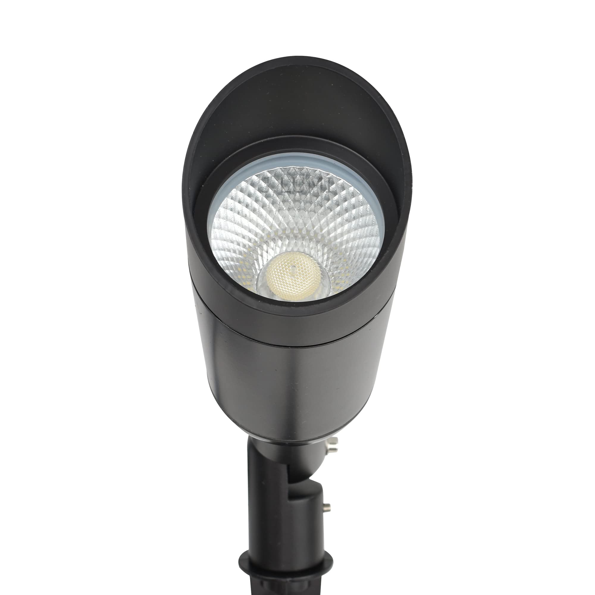 J.LUMI GBS9815 LED Outdoor Spotlight with Stake, 15W AC 120V, 5000K Daylight, 60-Degree Beam, Spotlight for Flag, 4-ft Corded Pl
