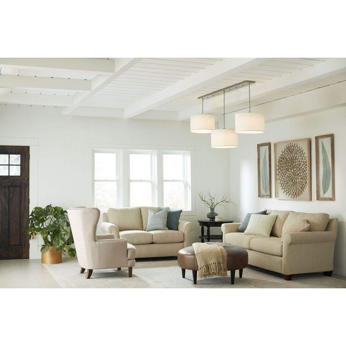 Progress Lighting Five-Light Linear Pendant, Brushed Nickel, Model P860004-009