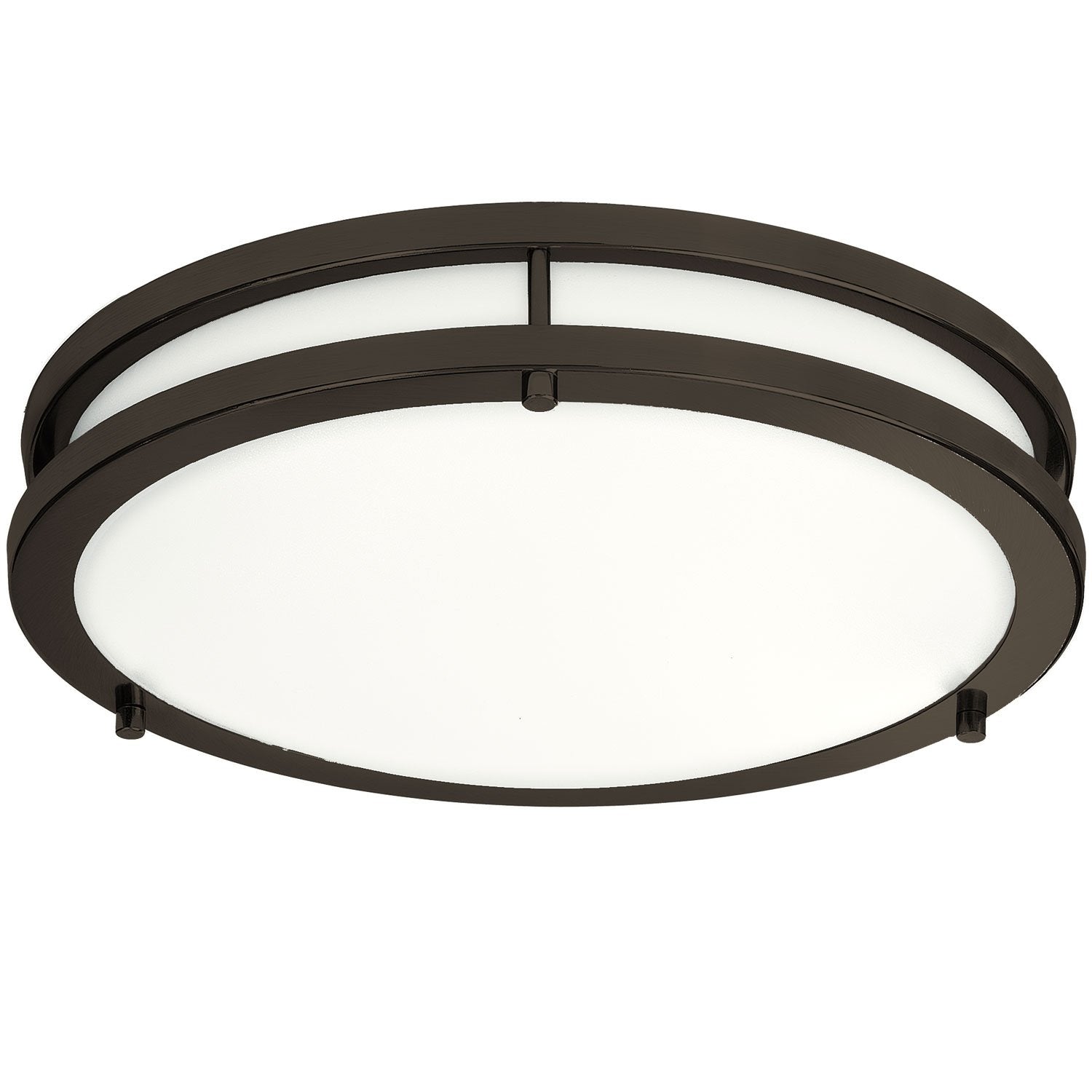 LB72121 LED Flush Mount Ceiling Light, 12 inch, 15W (150W Equivalent) Dimmable 1200lm, 4000K Cool White, Oil Rubbed Bronze Round