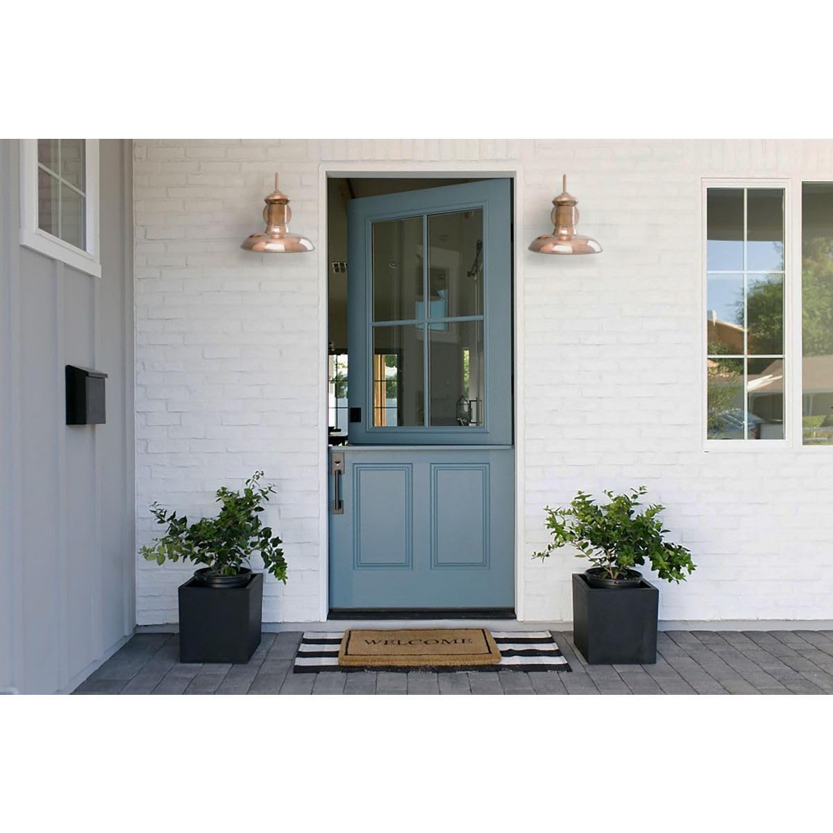 Progress Lighting Brookside Outdoor Light Fixture, 12in Width x 12-3/8in Height, Brown, Model P5723-14, Copper Material