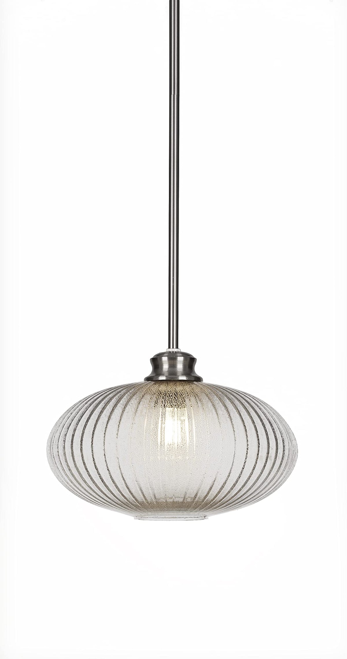 Toltec Lighting Carina 1 Light Pendant in Brushed Nickel (72-BN-4658)