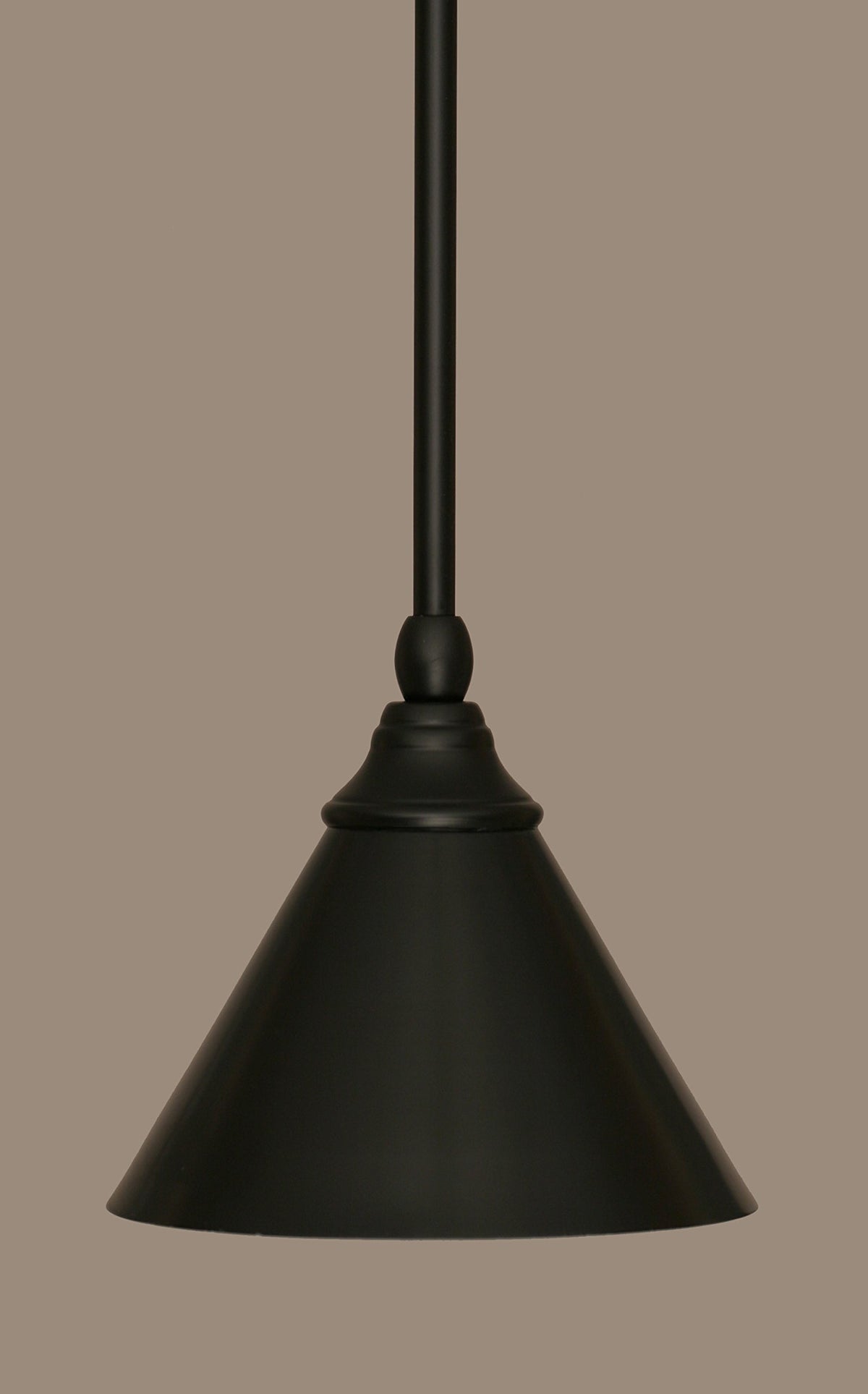 Toltec Lighting 1 Light Mini Pendant In Matte Black (23-Mb-421)