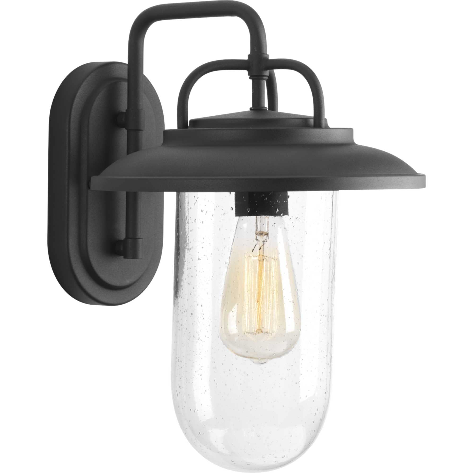 Progress Lighting Beaufort Outdoor Light Fixture, Alloy Steel, Black, Model P560050-031