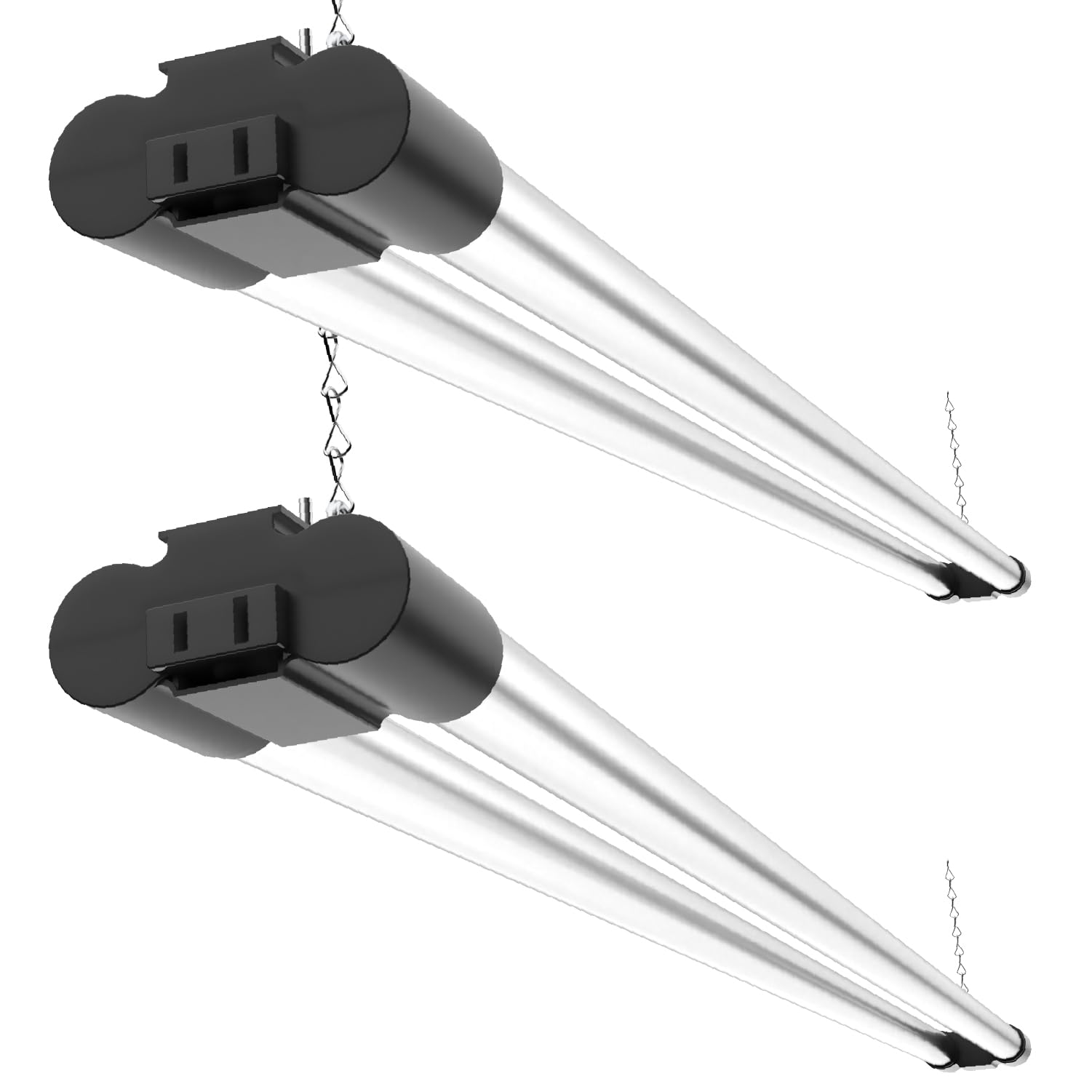 Sunco LED Shop Lights 4FT Linkable Garage Lighting 4500 LM 40W 5000K Daylight 2 Pack Black