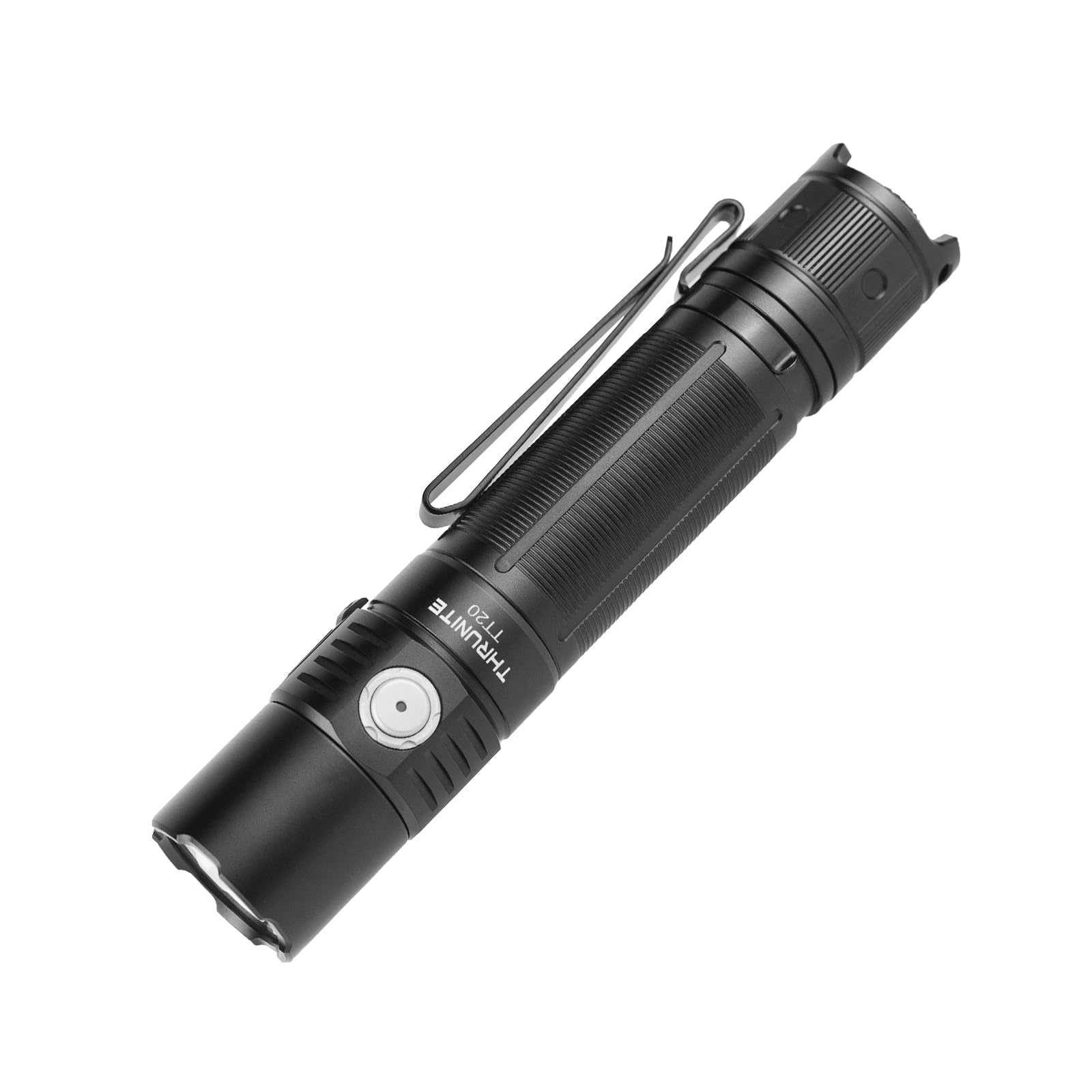 ThruNite TT20 Tactical Dual Switch LED Flashlight, High 2010 Lumens, Long 305 Meters Beam Distance, USB-C Rechargeable Flashligh