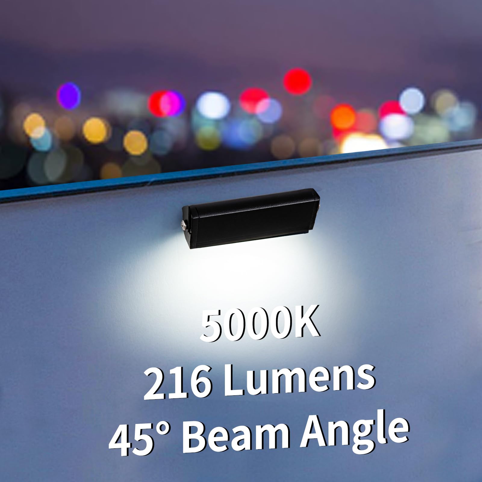 Kwinmyso 4Inch 1.8W 12V Ac/Dc Low Voltage Landscape Lighting 5000K Daylight White Retaining Wall Light Hardscape Lighting Paver Light 50 000 Hours Lifespan Outdoor Step Light 4Packs-Black