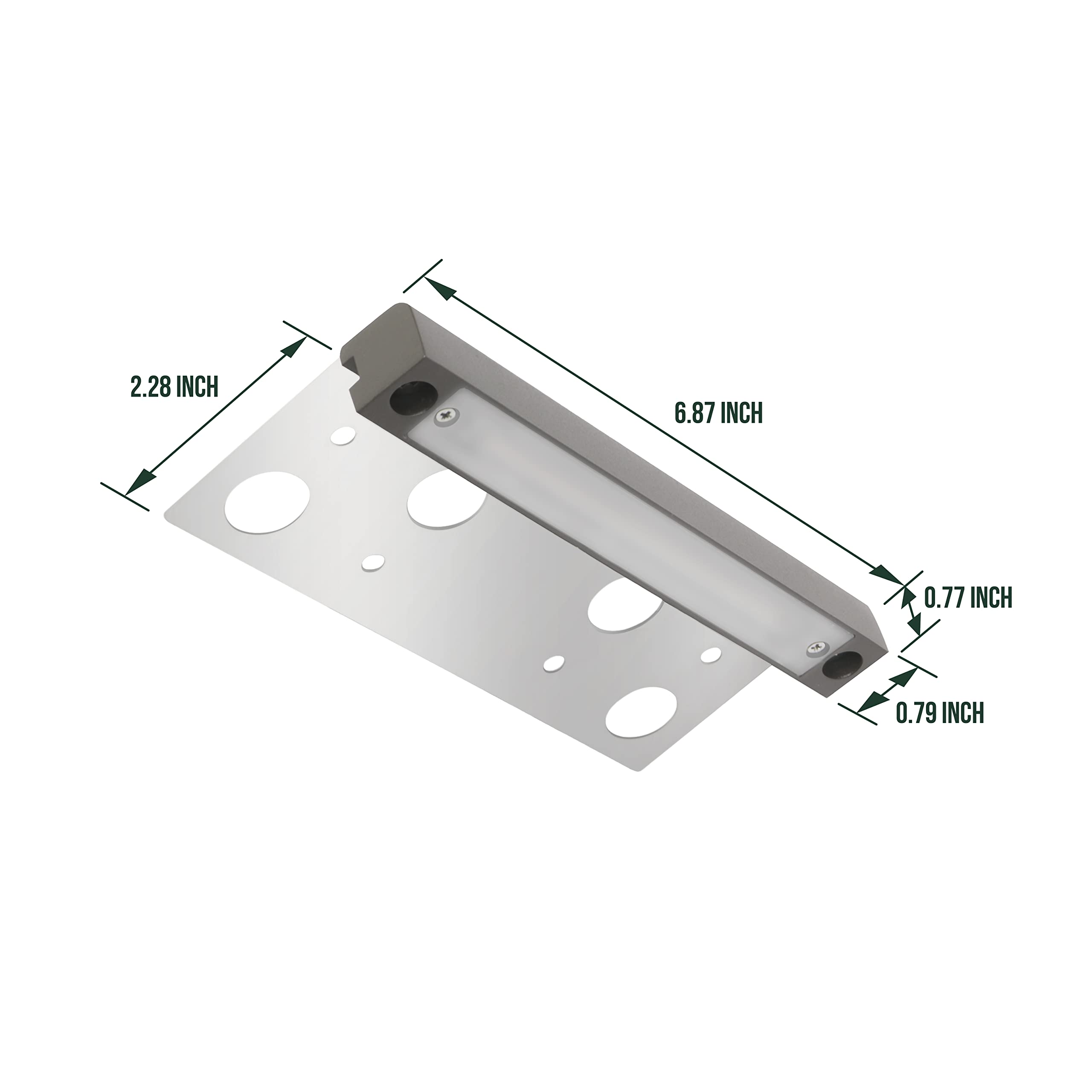 Gkoled 6.8&quot; Low Voltage Hardscape Light, 12V Ac/Dc, 4W 2700K,
