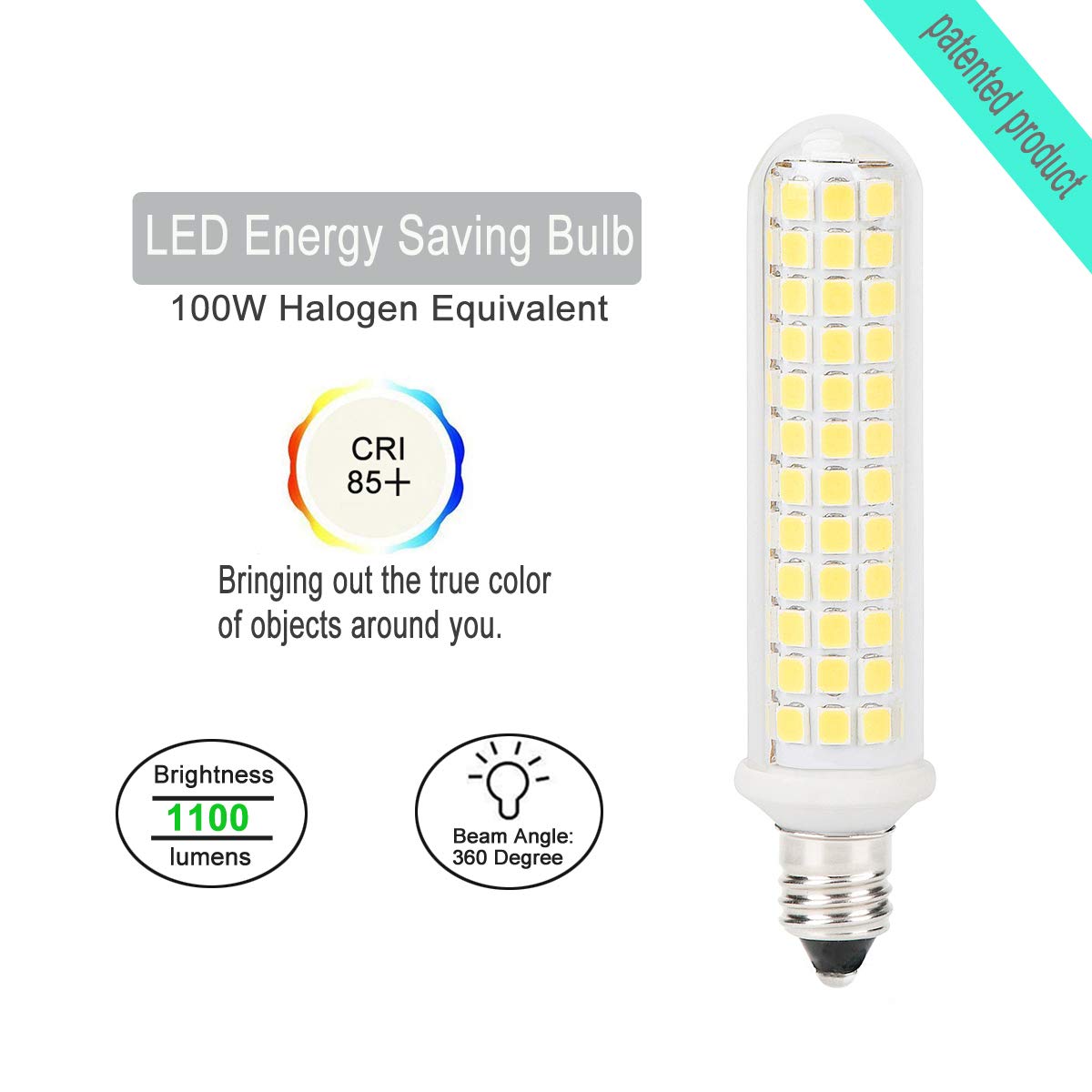 G Mgy Oled E11 Led Bulb, 9W, Dimmable, 1100Lm, 6000K White