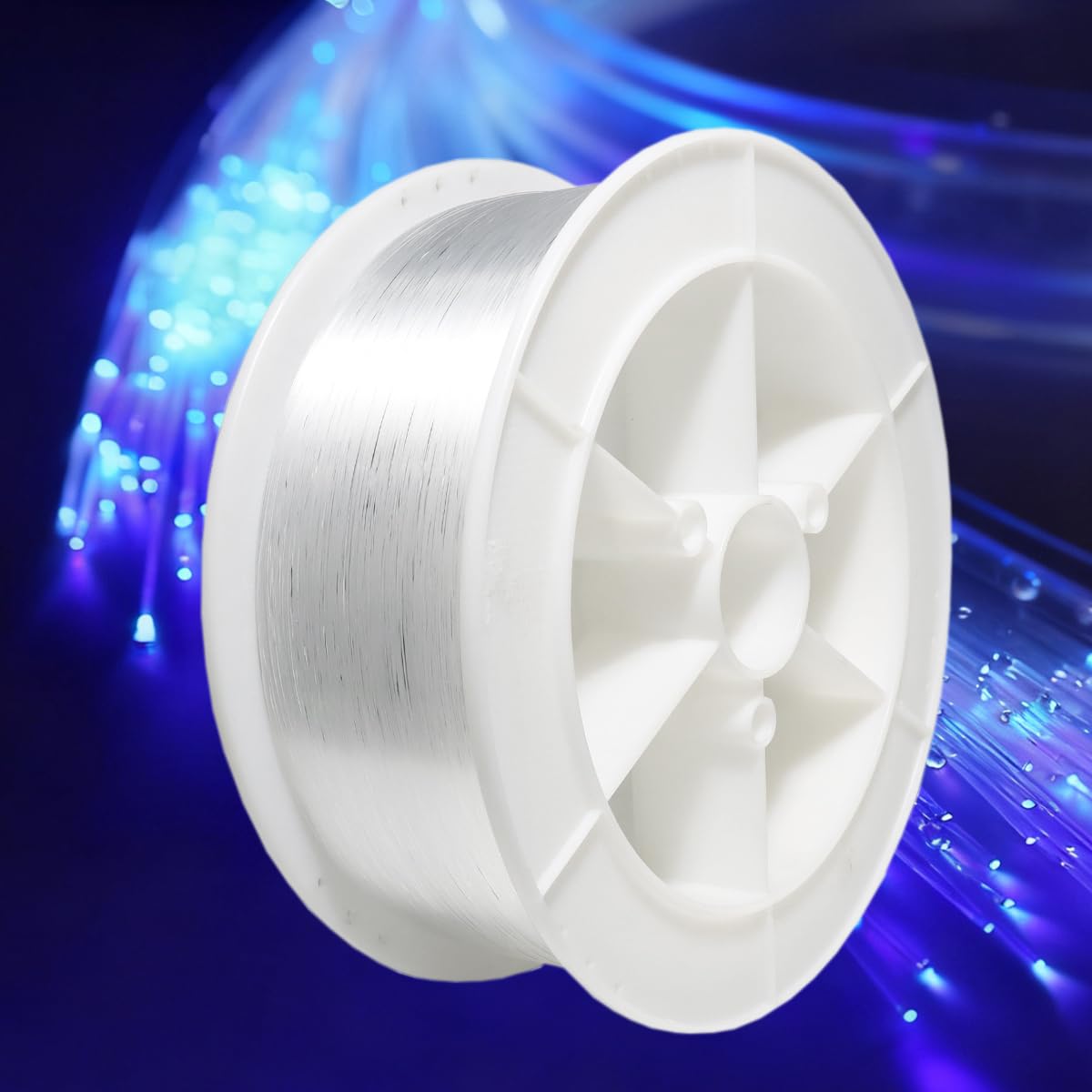 AMKI Plastic 8858ft(2700Meter) 0.03in/0.75mm DiameterPMMA Fiber Optic Roll End Glow Cable for All Kind Led Star Ceiling Light Ki
