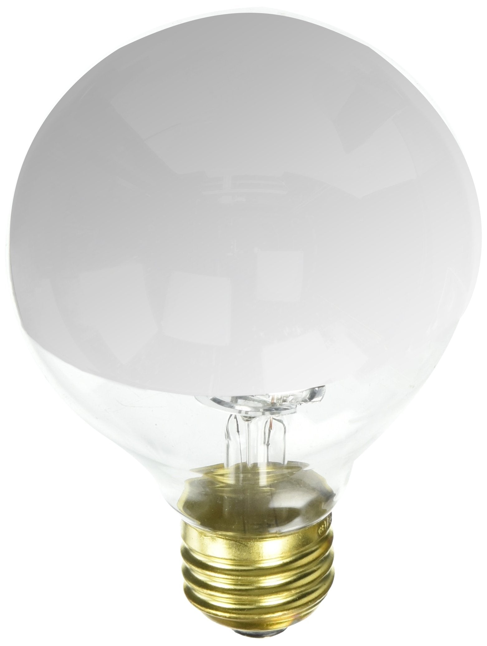 Bulbrite 60W Globe Shape Bulb Half Chrome - 6 Pack - Model VC0S2_712336